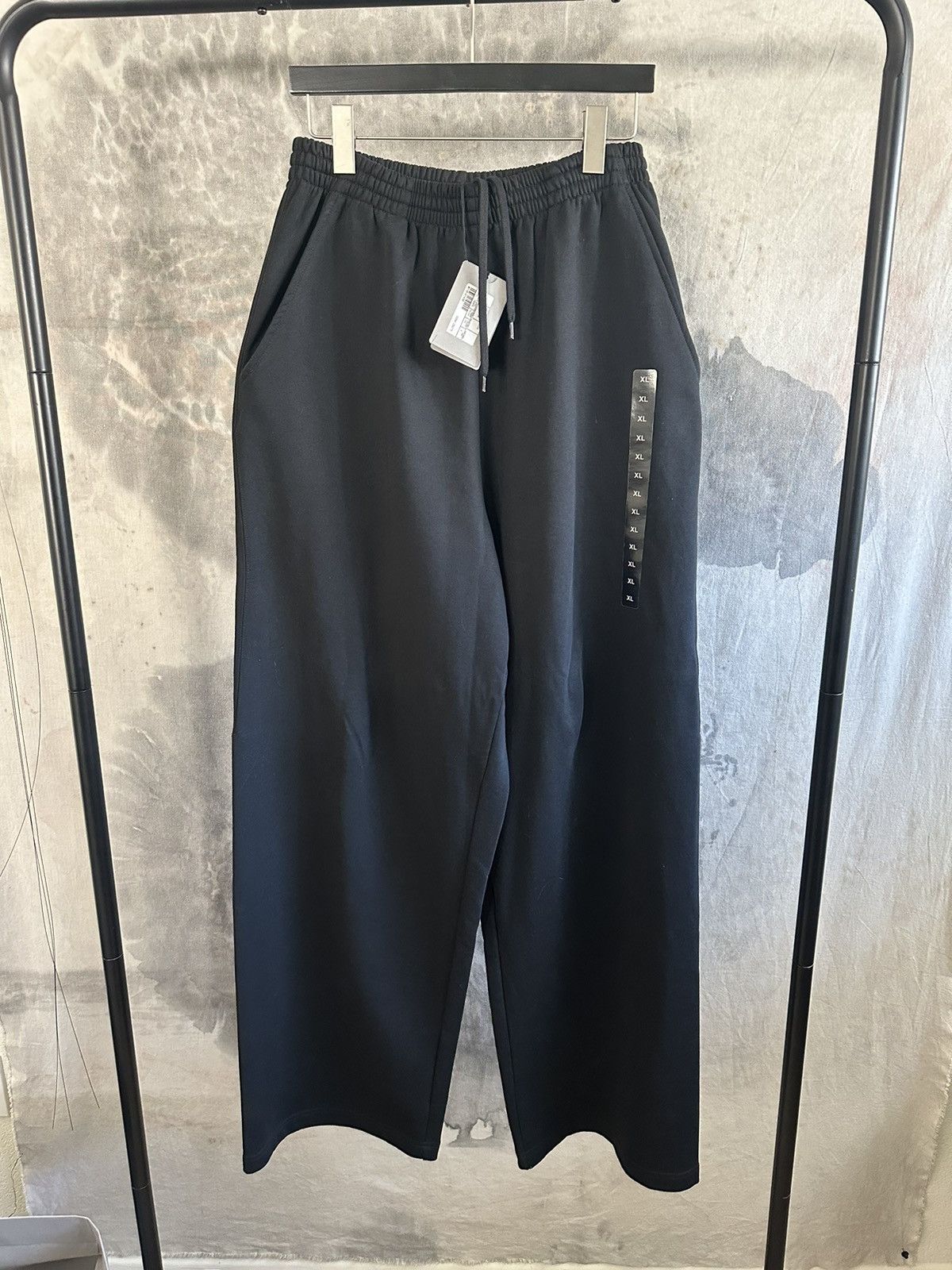Pre-owned Balenciaga Size Tag Sticker Sweatpants Size Small In Black