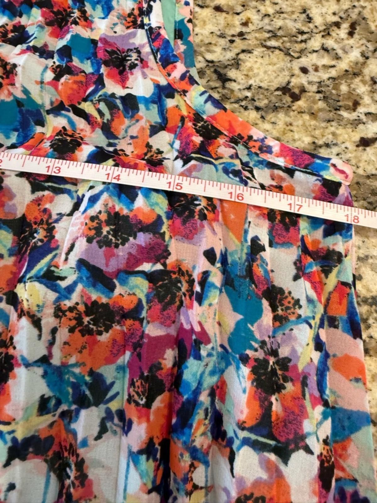 Other Nicole by Nicole Miller midi dress floral pleated SZ 4 Size S / US 4 / IT 40 - 9 Thumbnail