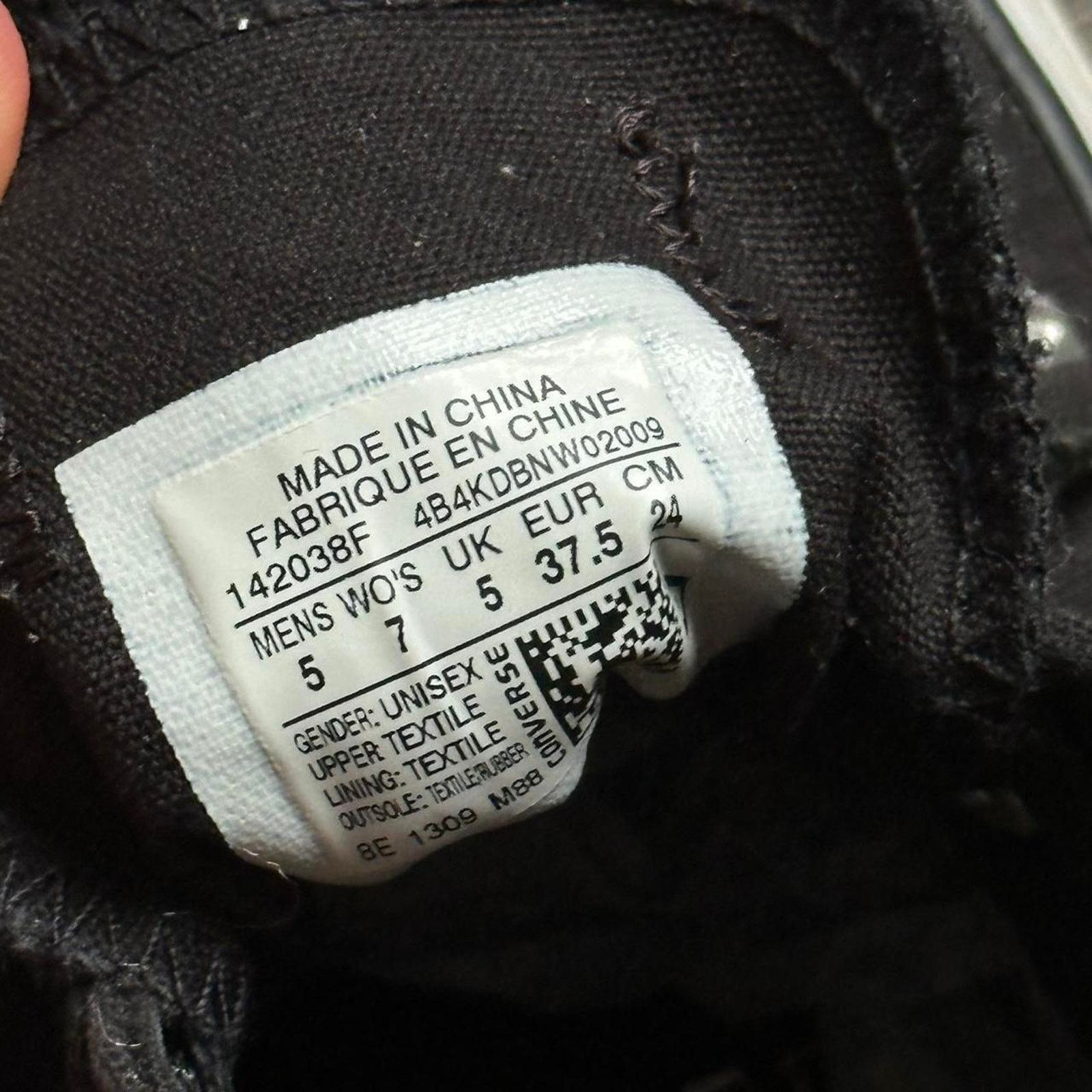 Converse × Vintage Rare Vintage Y2K Black Studded Silver Rockstar Converse Size US 7 / IT 37 - 6 Thumbnail