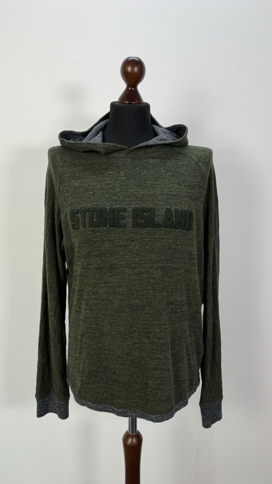 image of Stone Island Big Full Logo in Navy, Men's (Size Large)