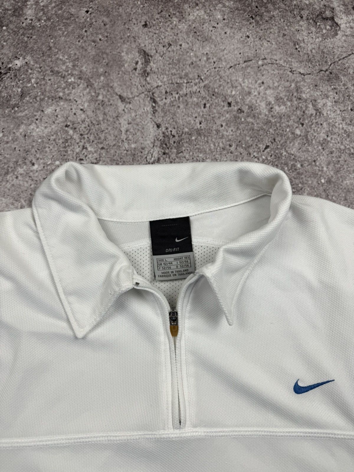 Nike 90’s NIKE COURT RARE SWOOSH Y2K LOGO RETRO 1/4 ZIP POLO TEE Size US L / EU 52-54 / 3 - 4 Thumbnail