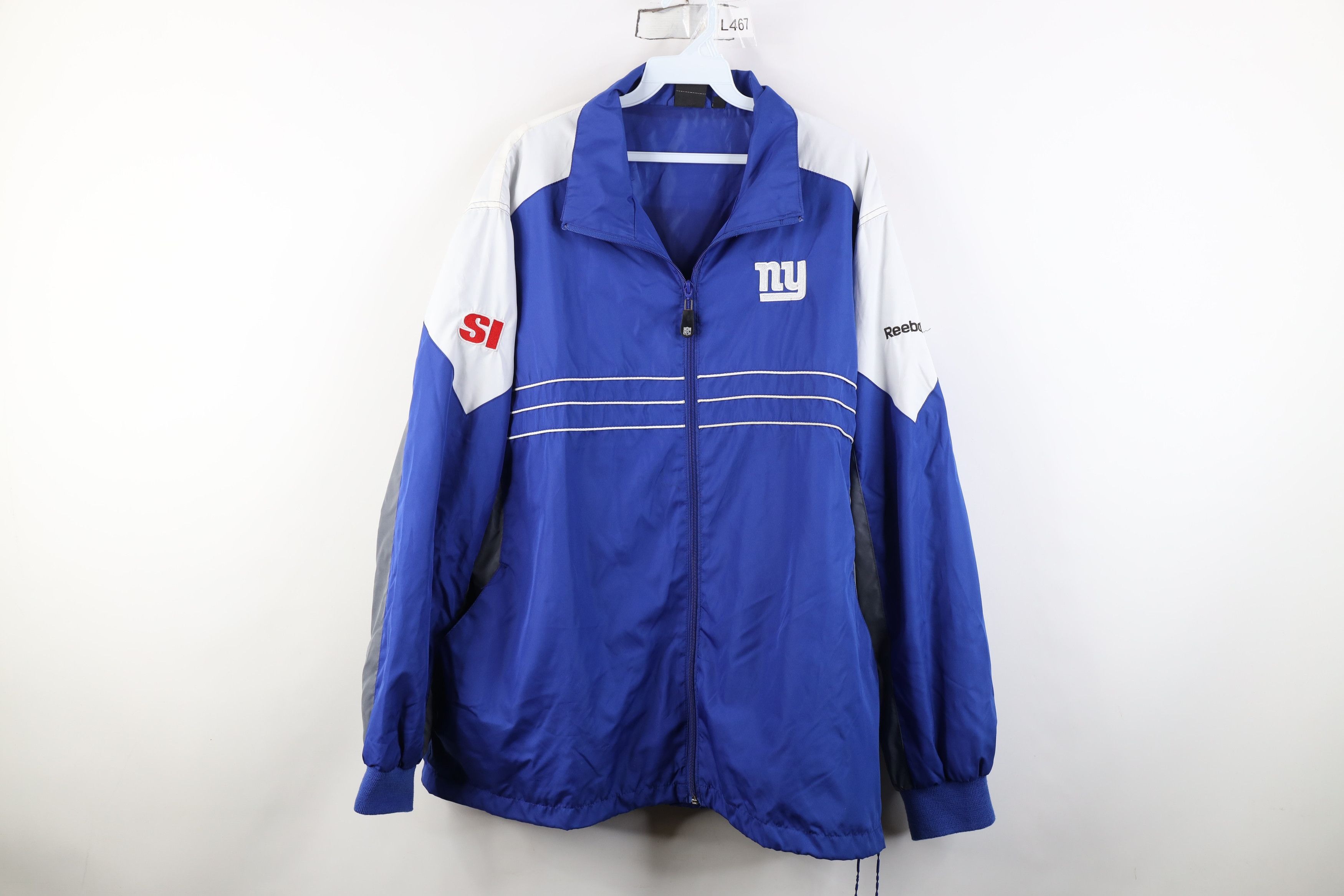 Reebok Vintage Reebok New York Giants Football Windbreaker Jacket Size US XL / EU 56 / 4 - 1 Thumbnail