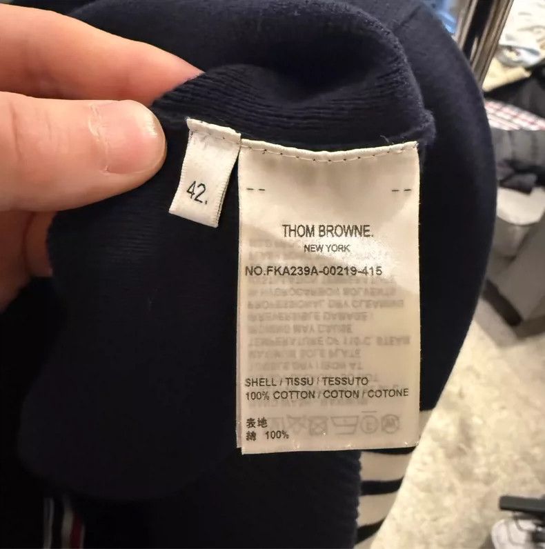 Thom Browne Thom Browne Dark blue four-bar knitted long sleeves 2505-Ne Size M / US 6-8 / IT 42-44 - 5 Thumbnail