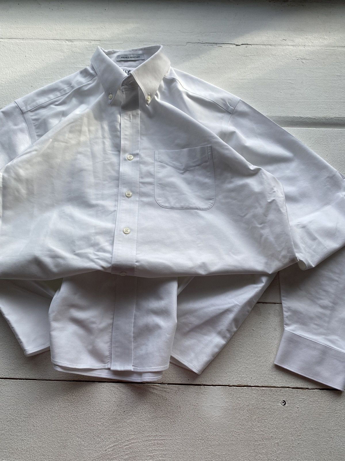Designer × L.L. Bean × Vintage 00s L.L. Bean Basic Shirt Relaxed Fit Mens Vintage Size US L / EU 52-54 / 3 - 2 Thumbnail
