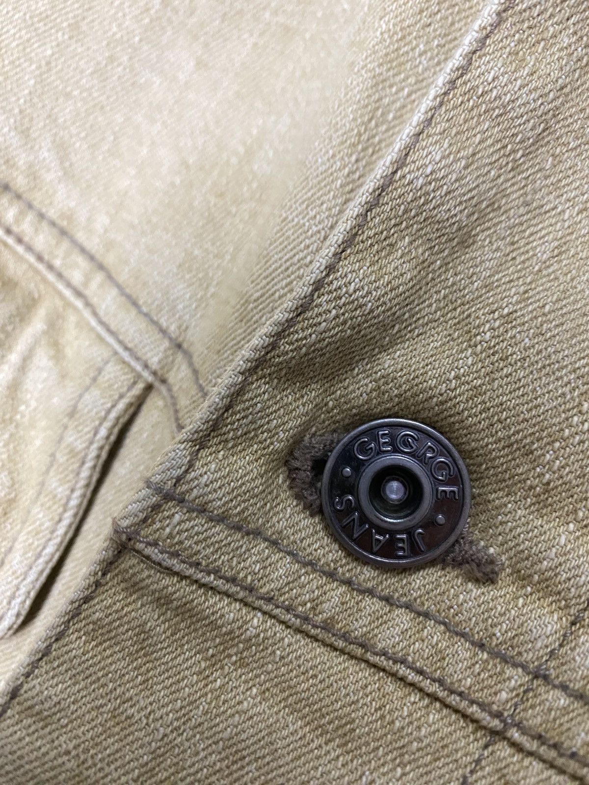George George Denim Jacket Cream Iconic Size US L / EU 52-54 / 3 - 3 Thumbnail