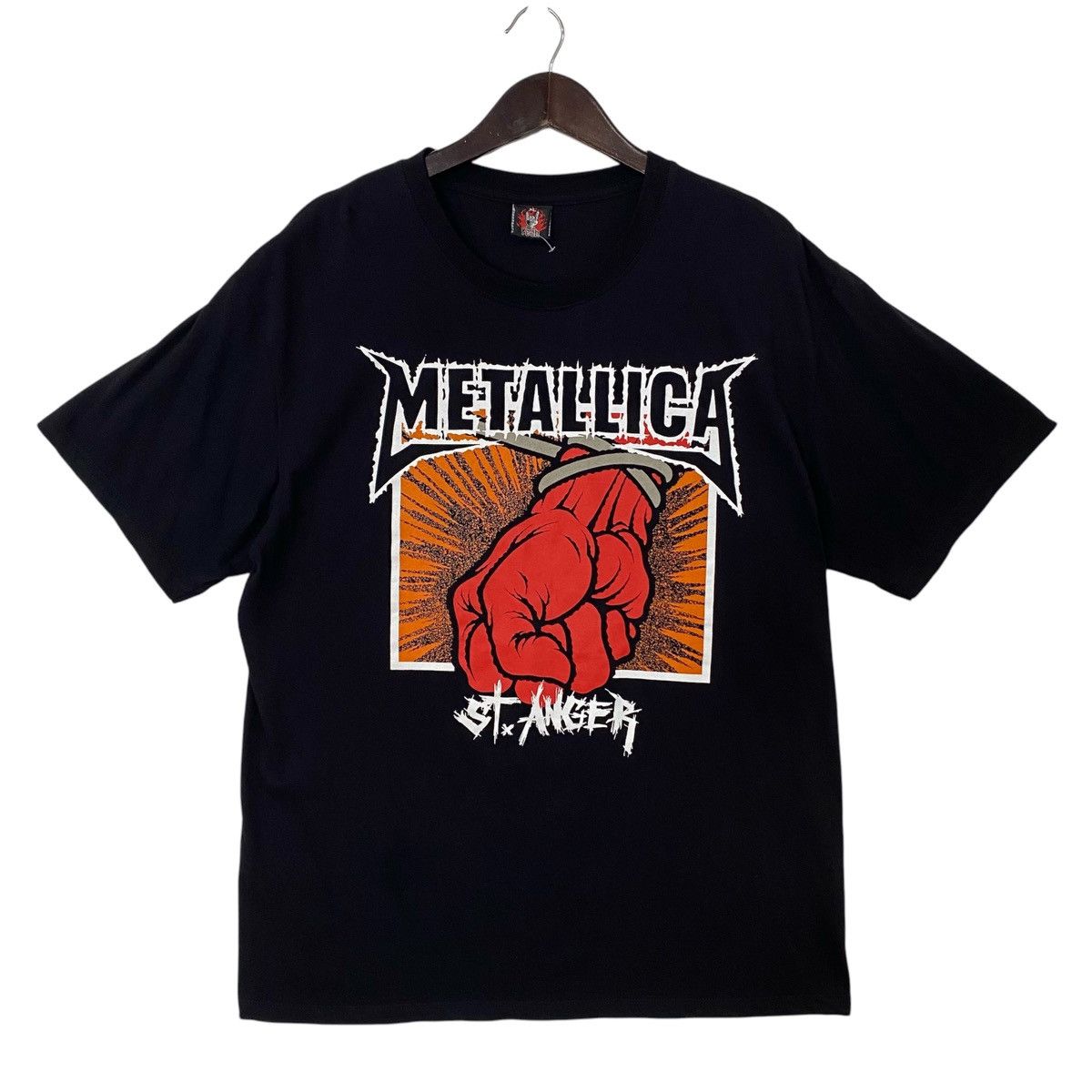 METALLICA album pushed heavy metal band tee shirt