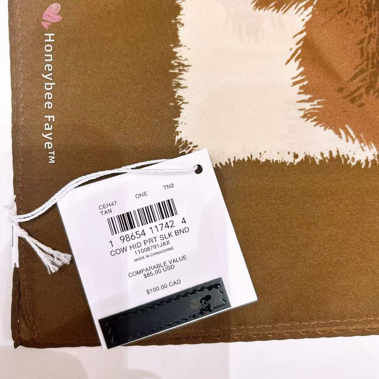 Coach NWT Coach Wild Spots Print Silk Square Scarf CEH47 Size ONE SIZE - 4 Thumbnail