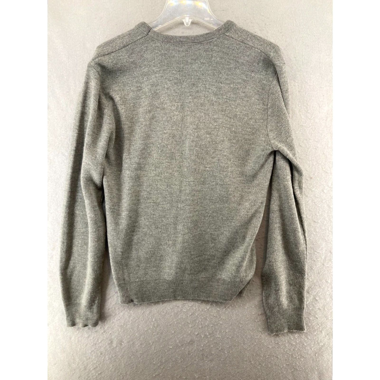 Jantzen VINTAGE Jantzen Mens V Neck Sweater Gray Acrylic Pullover M USA Size US M / EU 48-50 / 2 - 7 Thumbnail