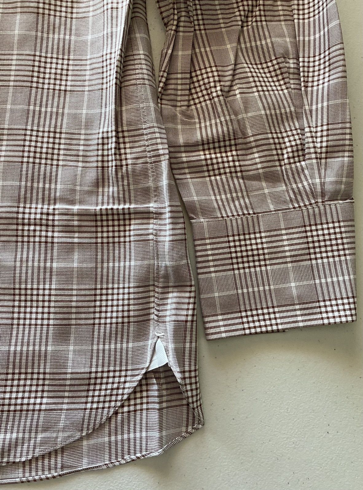 Tom Ford Tom Ford light brown glen check shirt 17 43e NEW Size US L / EU 52-54 / 3 - 3 Thumbnail