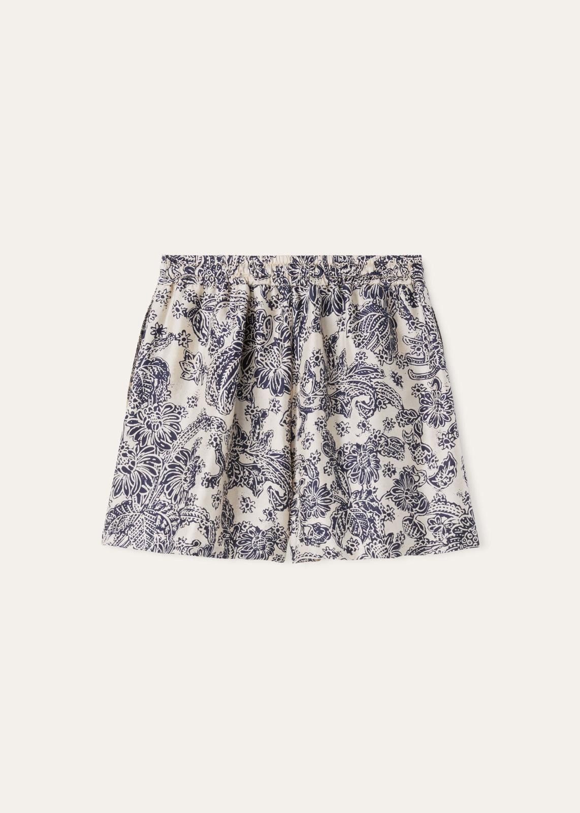 Loro Piana o1srvl11e0725 FAO0499 Short-length Short in White/Blue Size 27" / US 4 / IT 40 - 1 Thumbnail