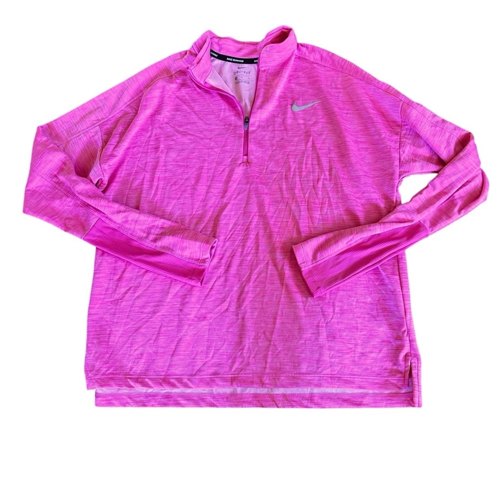 Nike Nike Dri-FIT Quarter Zip Top – Pink – Size L – EUC Size L / US 10 / IT 46 - 2 Thumbnail