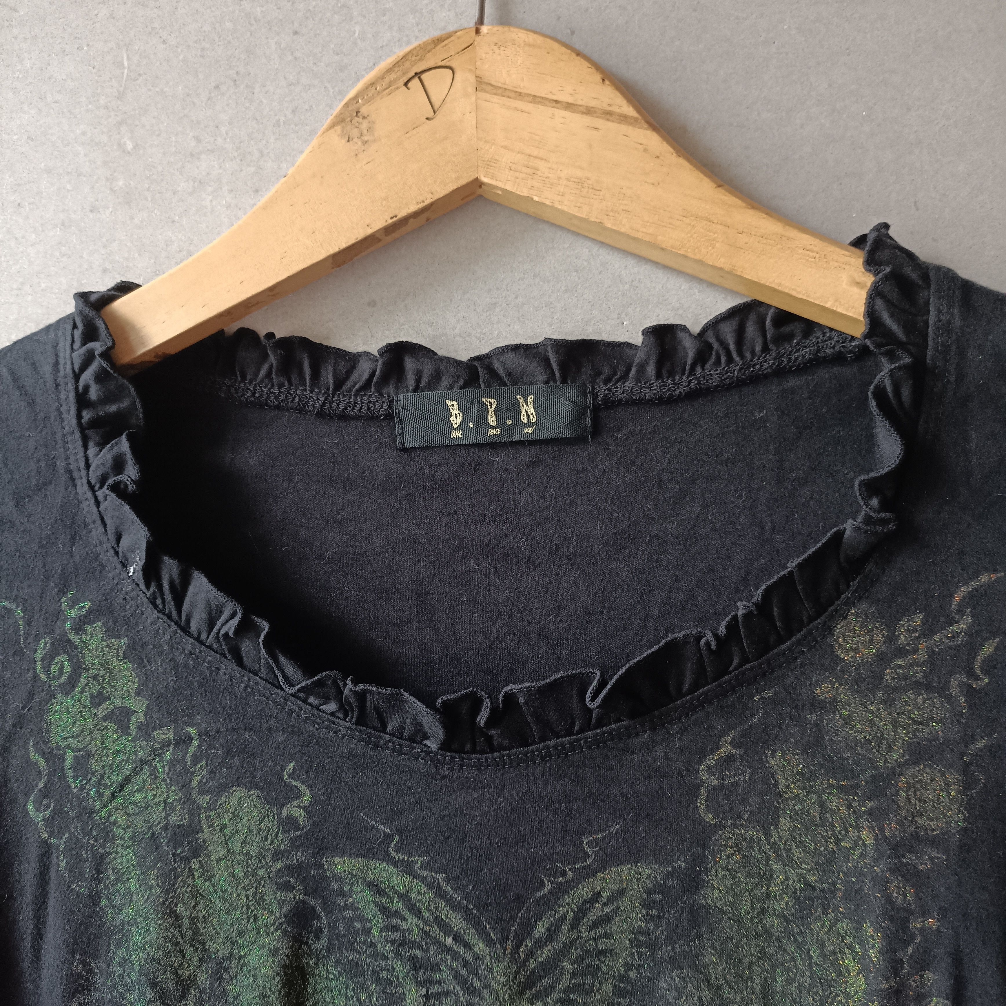 Japanese Brand 2000s Black Piece Now - Long Sleeve butterfly apocalypse Size M / US 6-8 / IT 42-44 - 4 Thumbnail