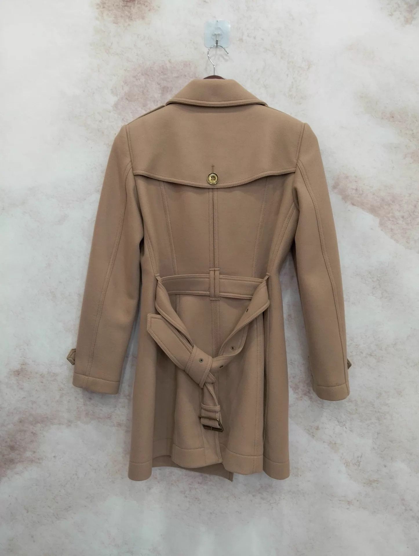 Burberry Burberry Wool Double-Breasted Mid-Length Coat UK6 Size XS / US 0-2 / IT 36-38 - 2 Thumbnail