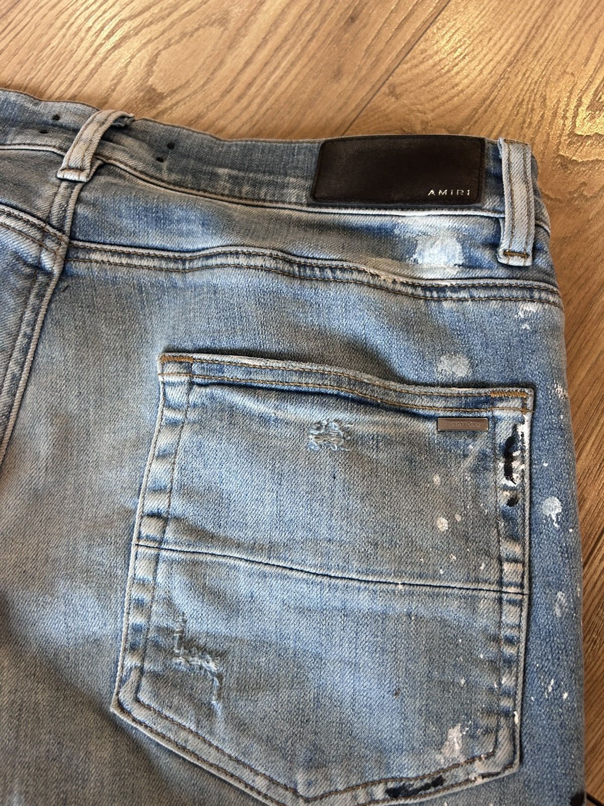 Amiri amiri clay indigo painter distressed jeans Size US 32 / EU 48 - 3 Thumbnail