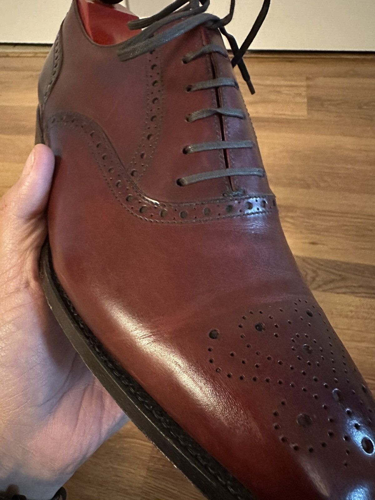J.FitzPatrick Wallingford II Half Brogue Burgundy Calf Size US 9 / EU 42 - 25 Thumbnail