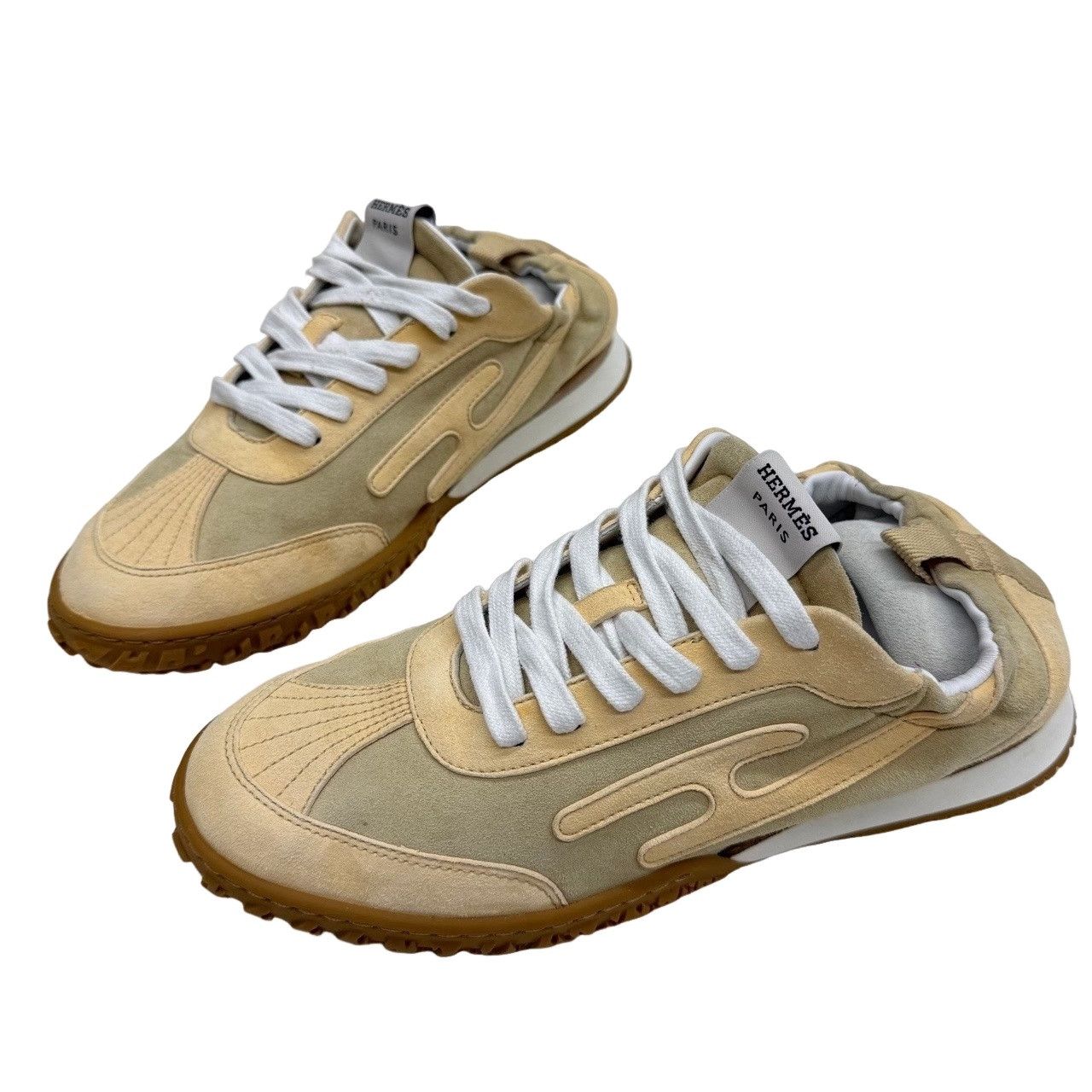 Hermes Hermes Jet Suede Low-Top Sneakers Size 37 Size US 7 / IT 37 - 1 Thumbnail