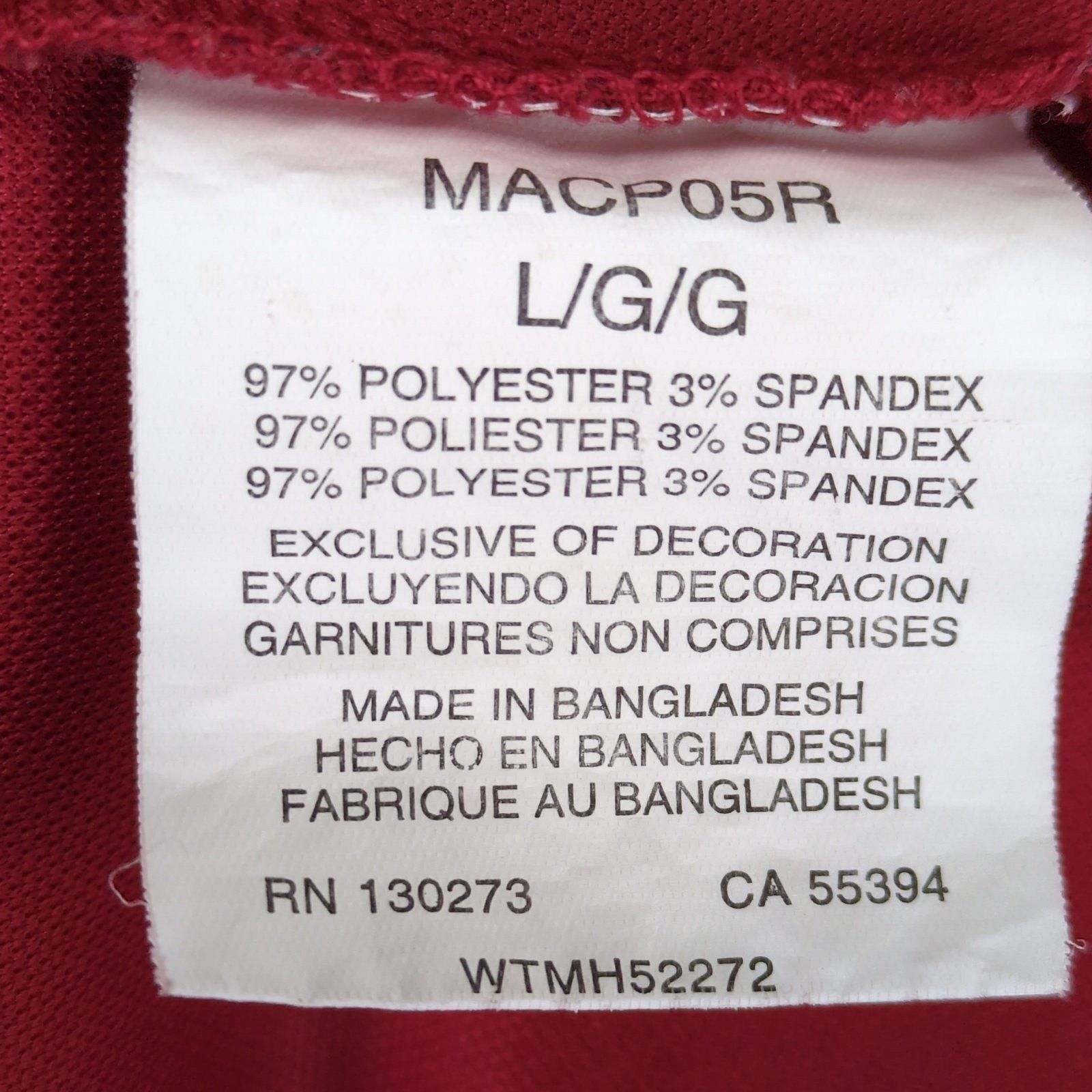 Wrangler Wrangler 20X Competition Men's L Red Polo Shirt Work Western Size US L / EU 52-54 / 3 - 5 Thumbnail