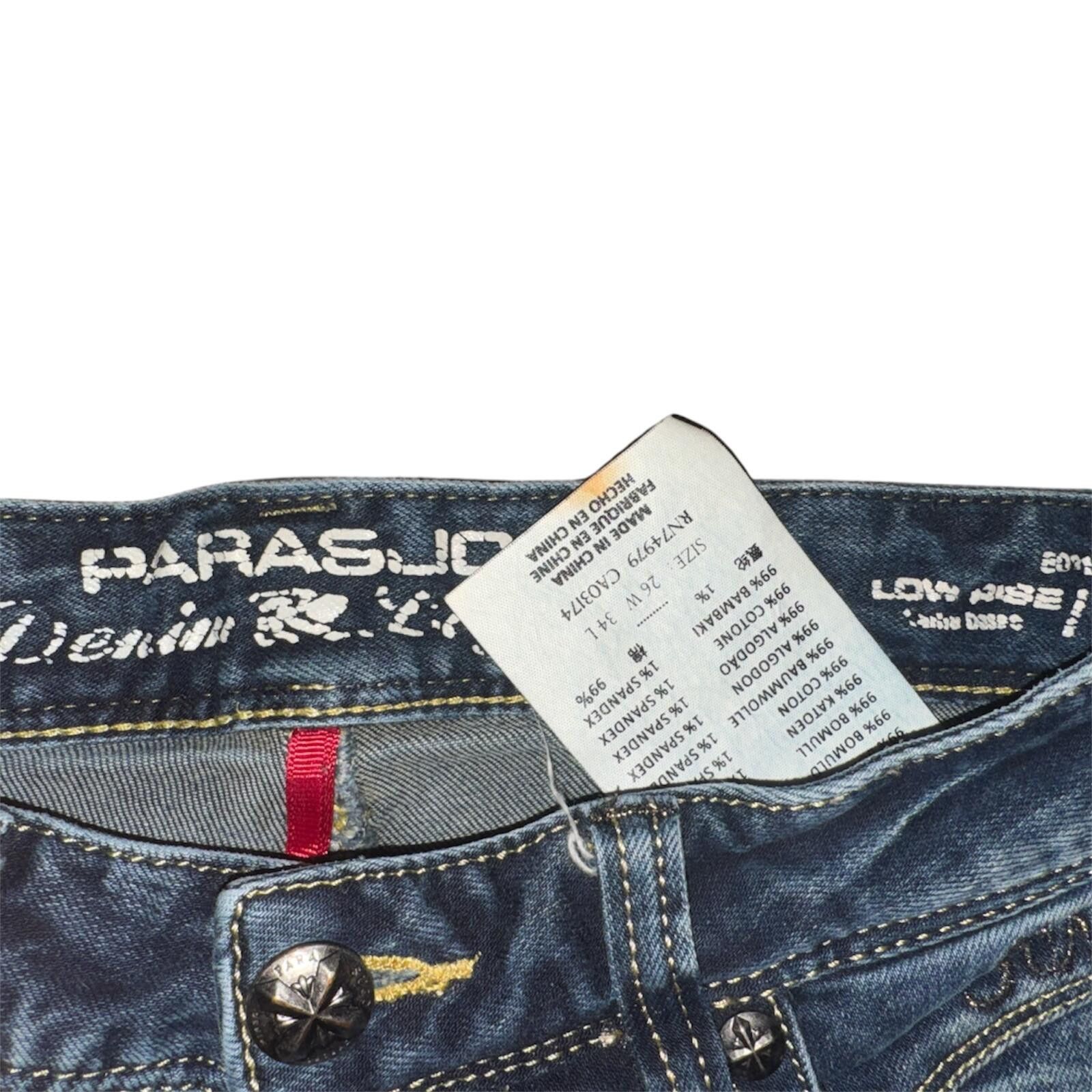 Parasuco Vintage Y2K Parasuco Womens Embroided Jeans 26 Low Rise Size 28" / US 6 / IT 42 - 4 Thumbnail