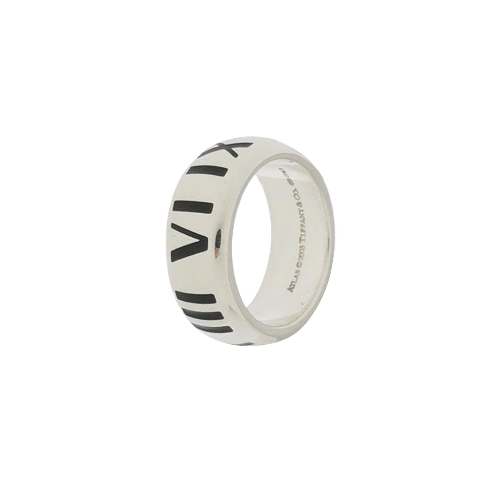 Tiffany & Co. Tiffany & Co. Atlas S925 Enamel Roman Numeral Ring Size 14 Size ONE SIZE - 1 Thumbnail