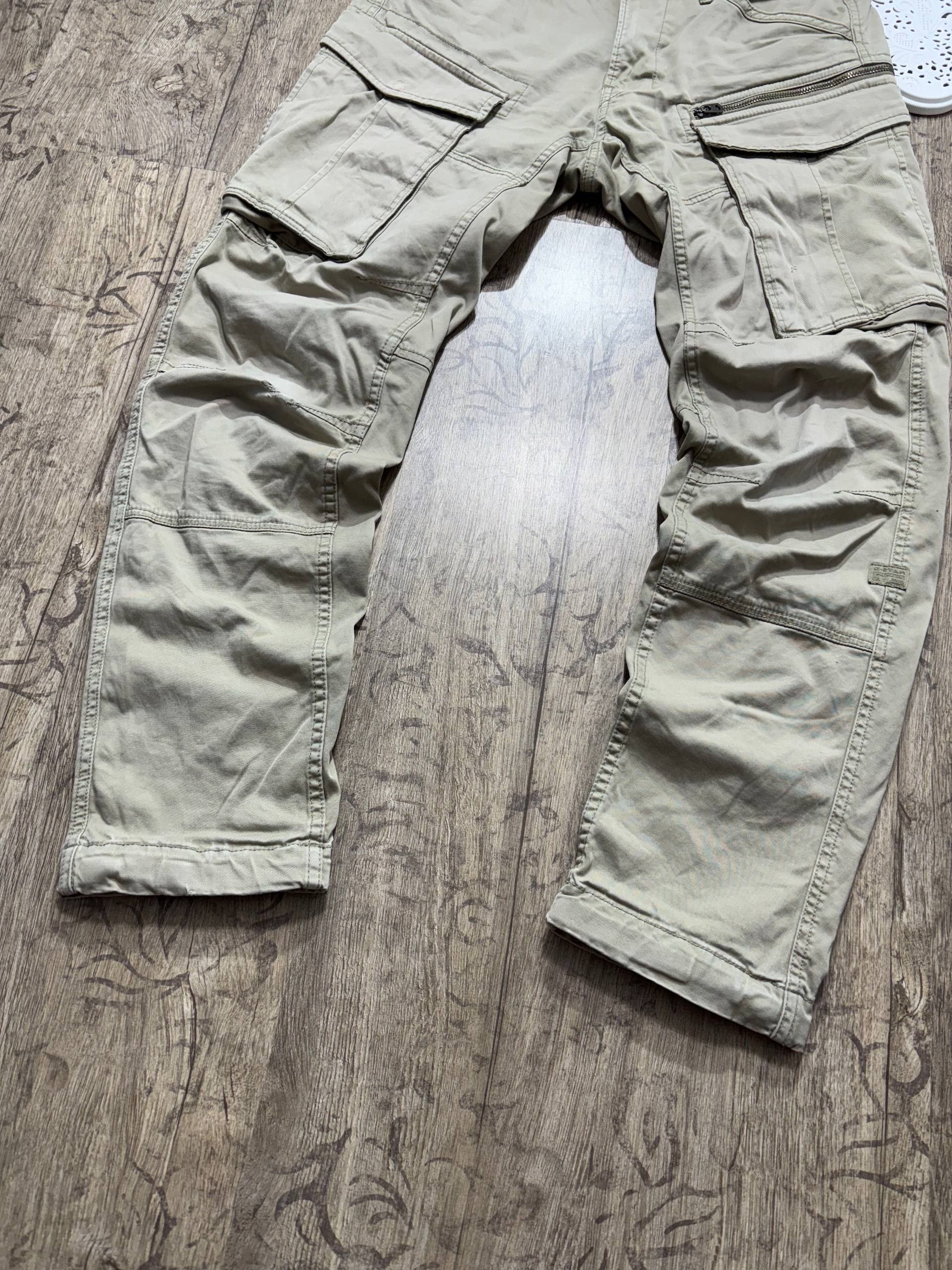 G-Star G-Star RAW Rovic Zip 3D Straight Tapered Cargo Pants Trouser Size US 30 / EU 46 - 3 Thumbnail