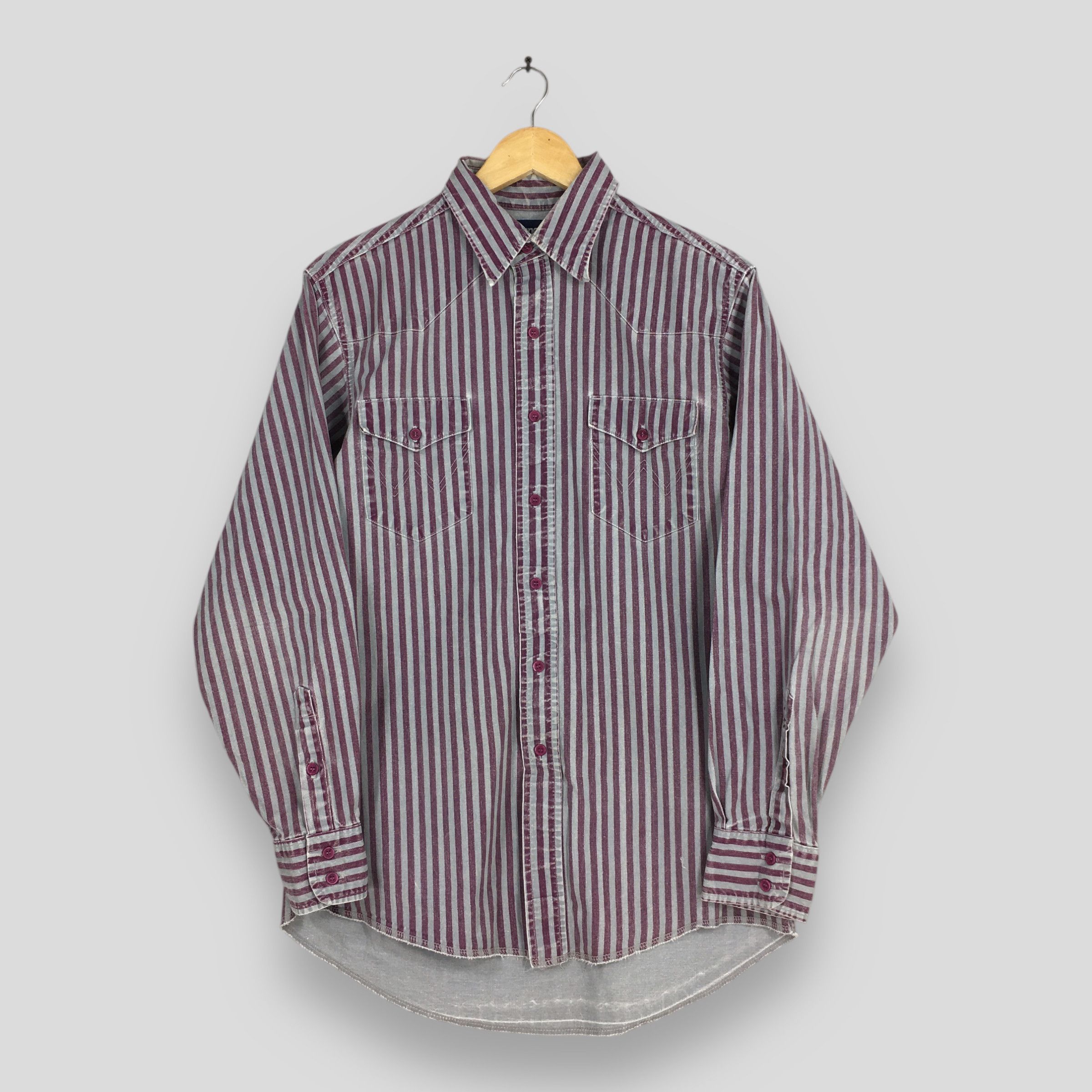 Wrangler Vintage Wrangler Vertical Striped Western Shirt Medium Size US M / EU 48-50 / 2 - 1 Thumbnail