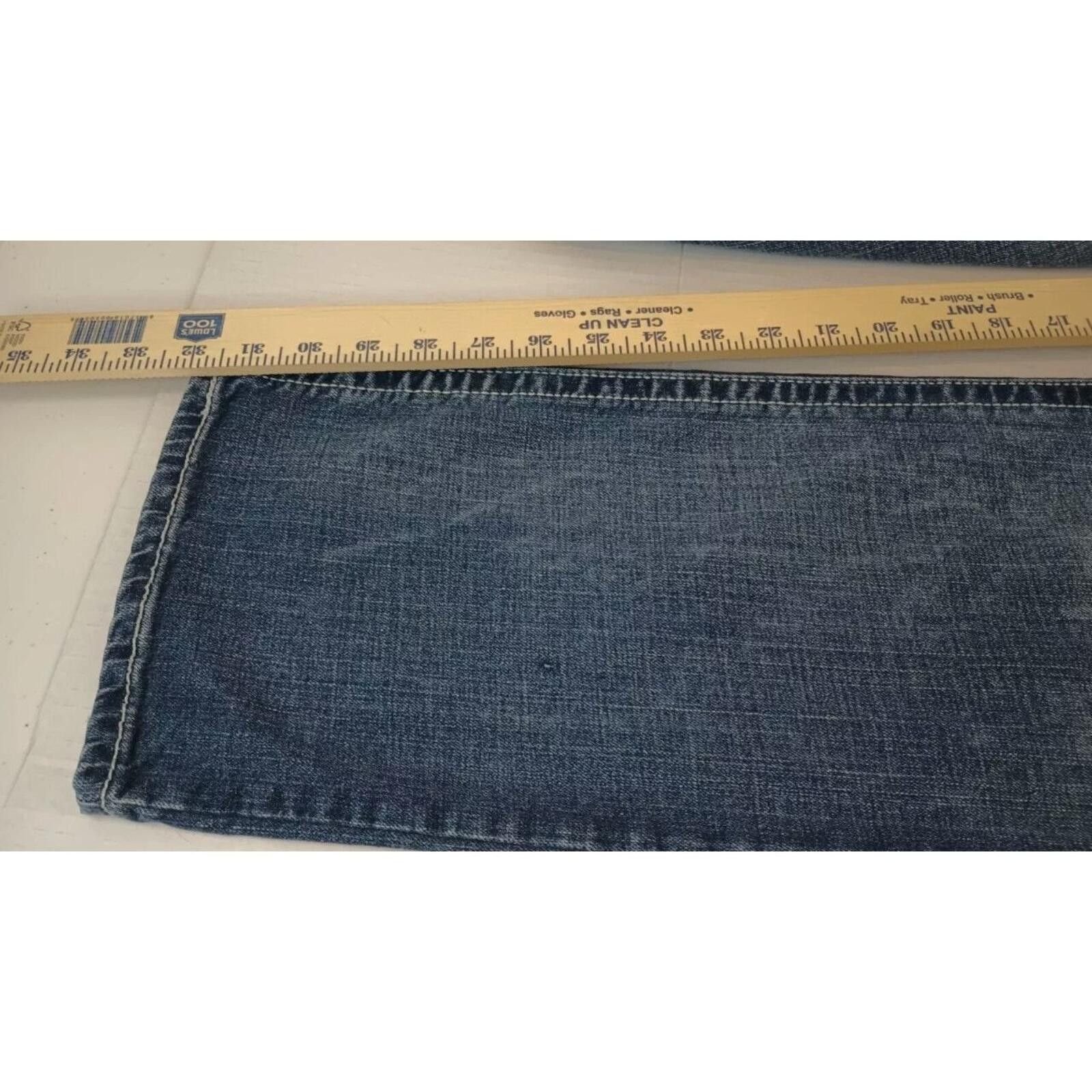 Decree Decree Flex Medium Wash Jeans Design Pockets Men's 35 x 32 Size US 35 - 6 Thumbnail