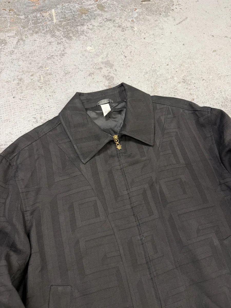 Vintage 1990s Giacca Versace Black Geometrical Jacket Size US M / EU 48-50 / 2 - 9 Thumbnail
