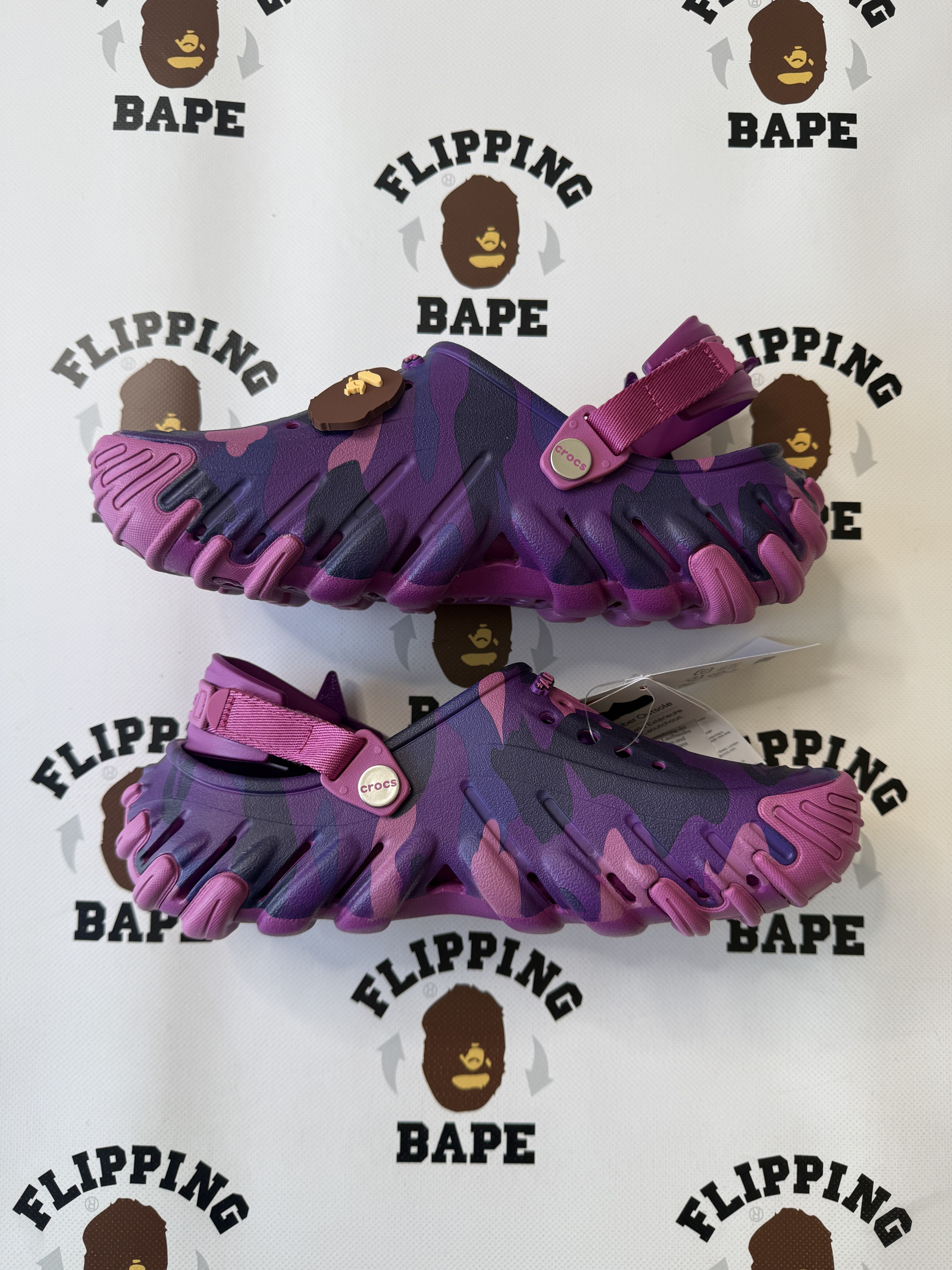 Bape × Crocs BAPE X CROCS ECHO PURPLE Size US 10 / EU 43 - 3 Thumbnail