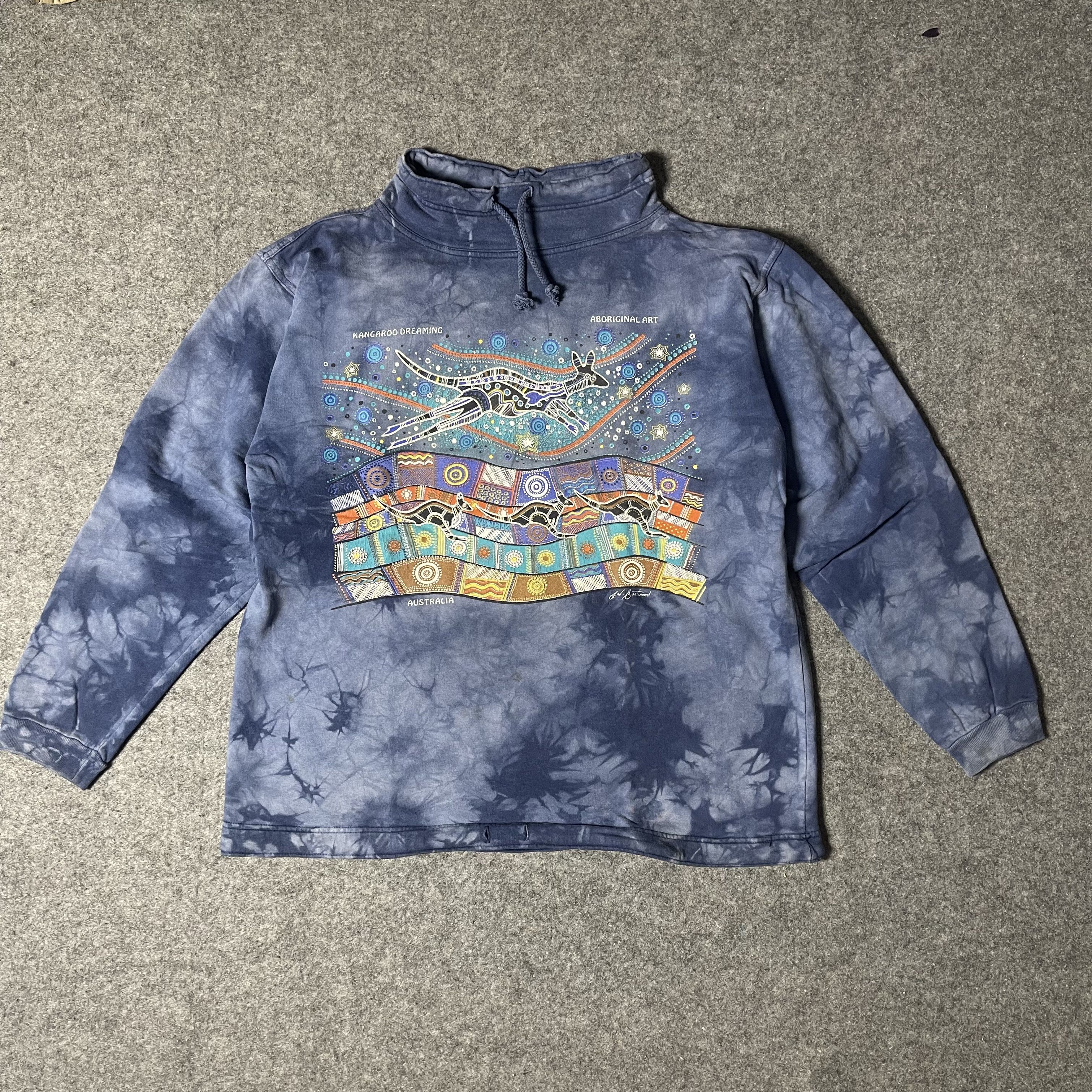 Other VIntage Sweatshirt Kangaroo Dreaming Aboriginal Art Size US L / EU 52-54 / 3 - 1 Thumbnail