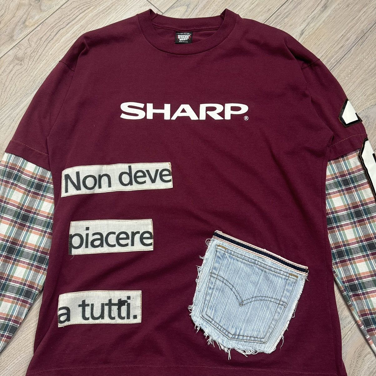 Vintage Rare Vintage Reconstructed 1 of 1 Custom Sharp Long Sleeve Size US XL / EU 56 / 4 - 4 Thumbnail