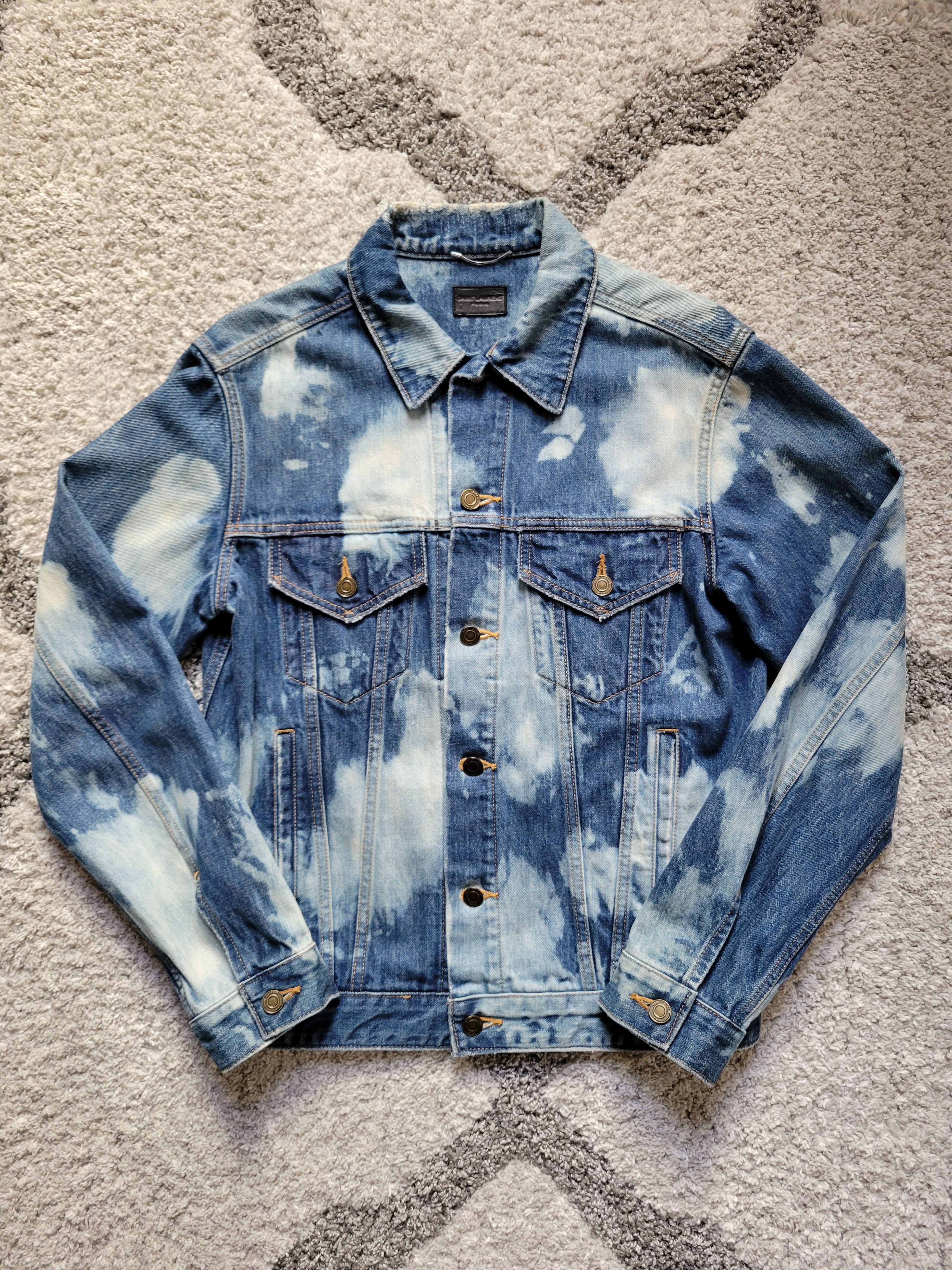 Hedi Slimane × Saint Laurent Paris × Yves Saint Laurent SS16 Bleached Denim Jacket Hedi Surf Sound Size US M / EU 48-50 / 2 - 1 Thumbnail