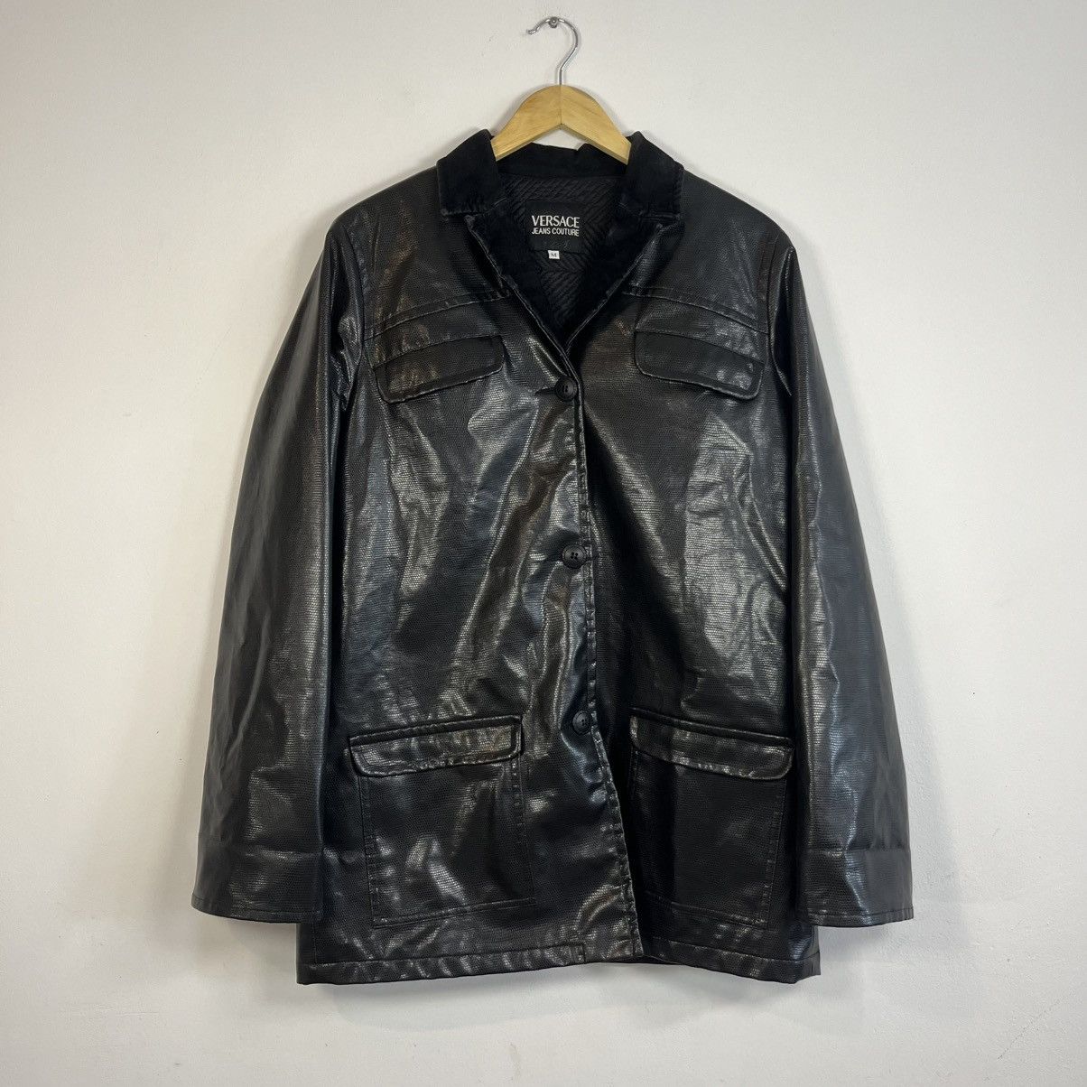 Versace Jeans Couture RARE Vintage Versace Jeans Couture Black Jacket Luxury M Size US M / EU 48-50 / 2 - 1 Thumbnail