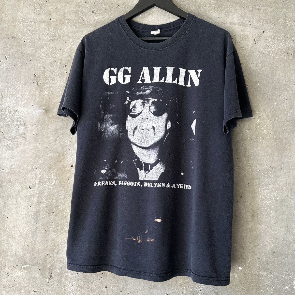 Band Tees GG ALLIN Portrait T-Shirt Size US M / EU 48-50 / 2 - 2 Thumbnail