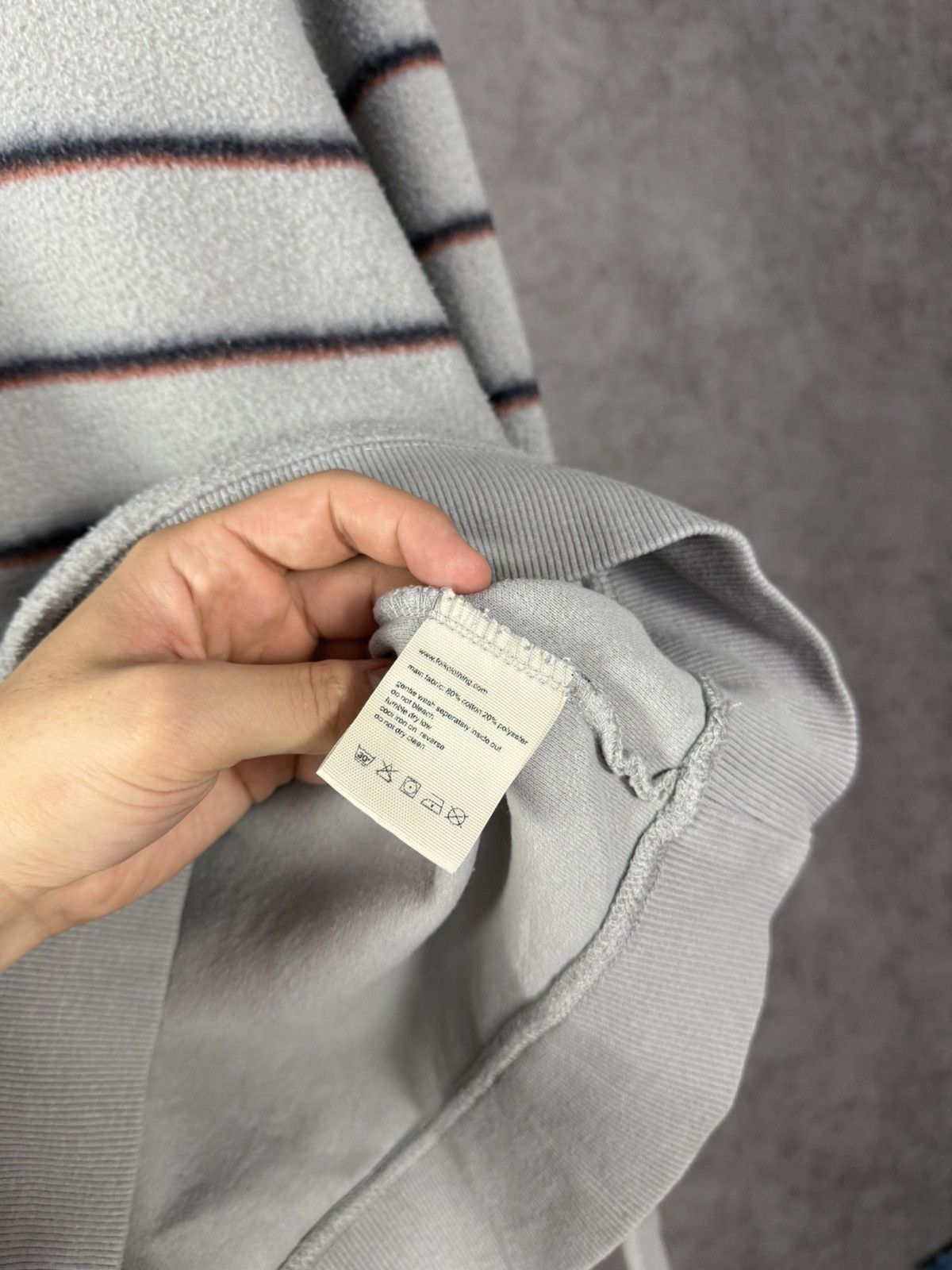 Folk Folk designer striped sweatshirt Size US M / EU 48-50 / 2 - 5 Thumbnail