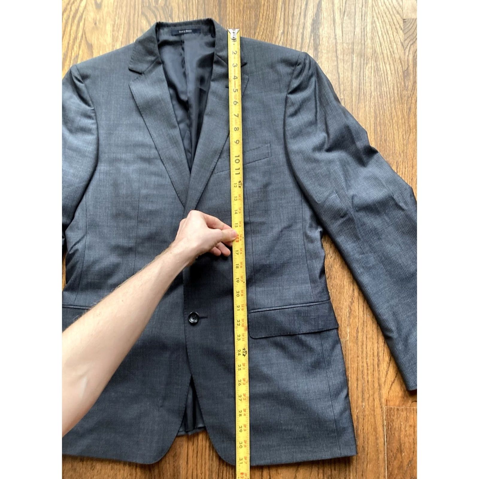 Ermenegildo Zegna Ermenegildo Zegna Sport Coat Jacket Mens 38R Gray Wool Silk Blend 2 Button Notch Lapel Regular Fit IS Mexico Size US XXS / EU 40 - 7 Thumbnail