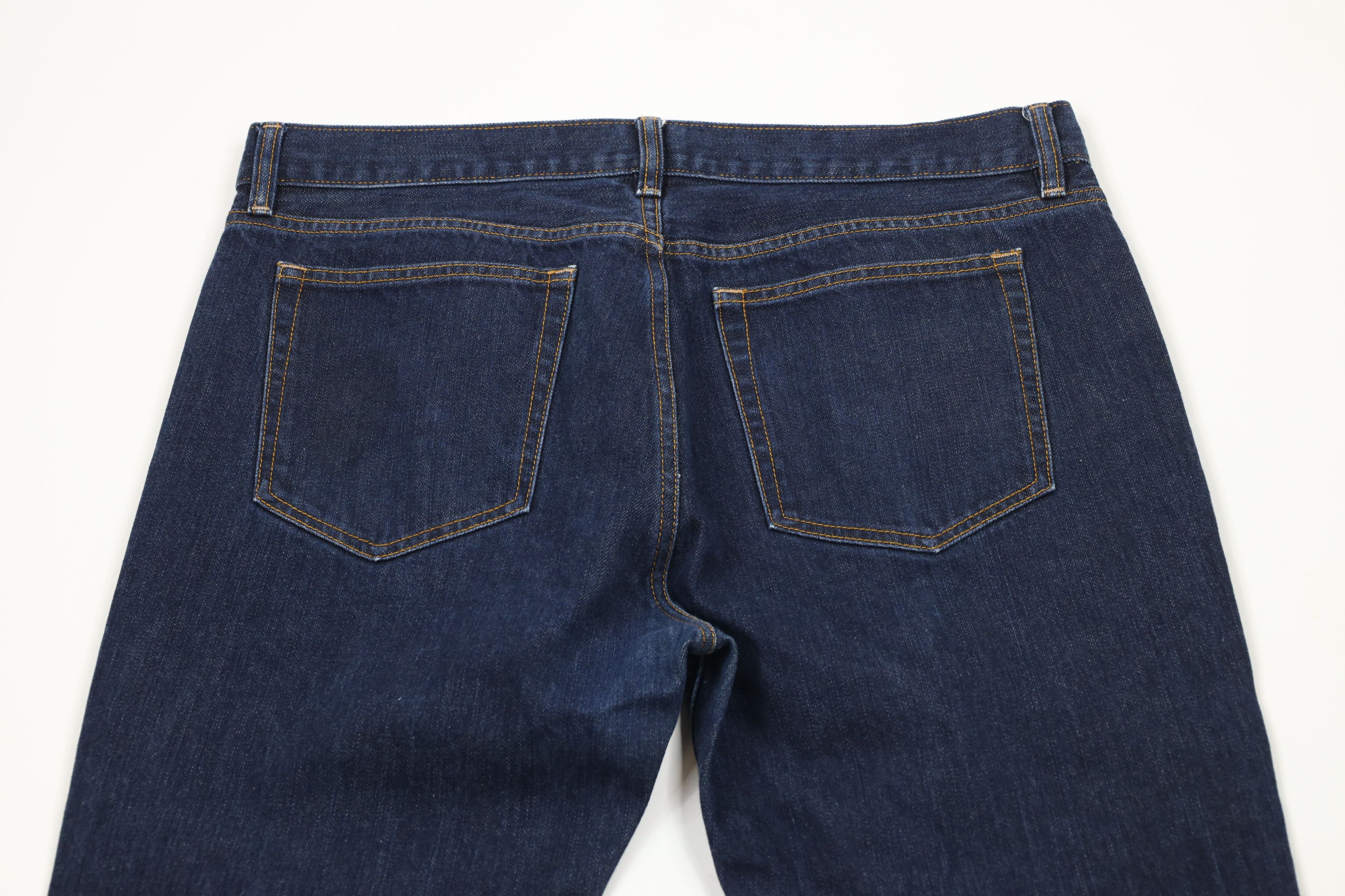 J.Crew × Vintage J Crew The Driggs Fit Straight Leg Denim Jeans Indigo Blue Size US 35 - 9 Thumbnail