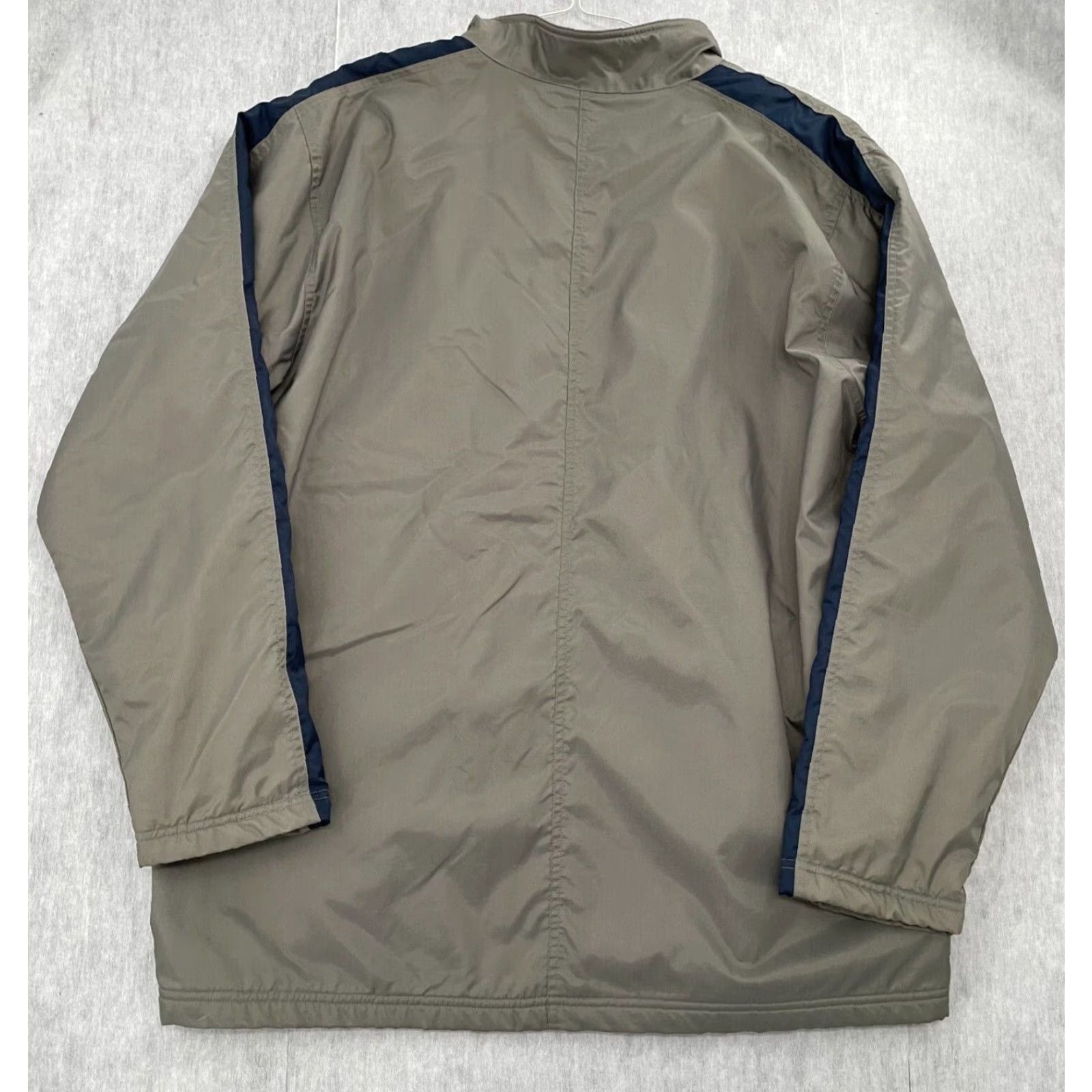 Nike VINTAGE Nike Jacket Adult 2XL Gray Full Zip Fleece Lined Mini Logo Coat Mens XXL Size US XXL / EU 58 / 5 - 2 Thumbnail