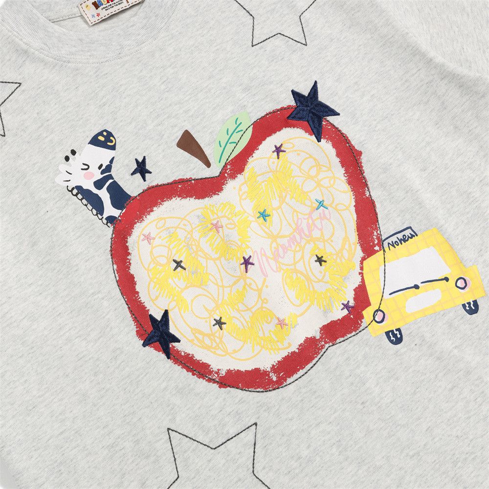 Japanese Brand Men's Hip-Hop Apple & Star T-Shirt Size US M / EU 48-50 / 2 - 3 Thumbnail