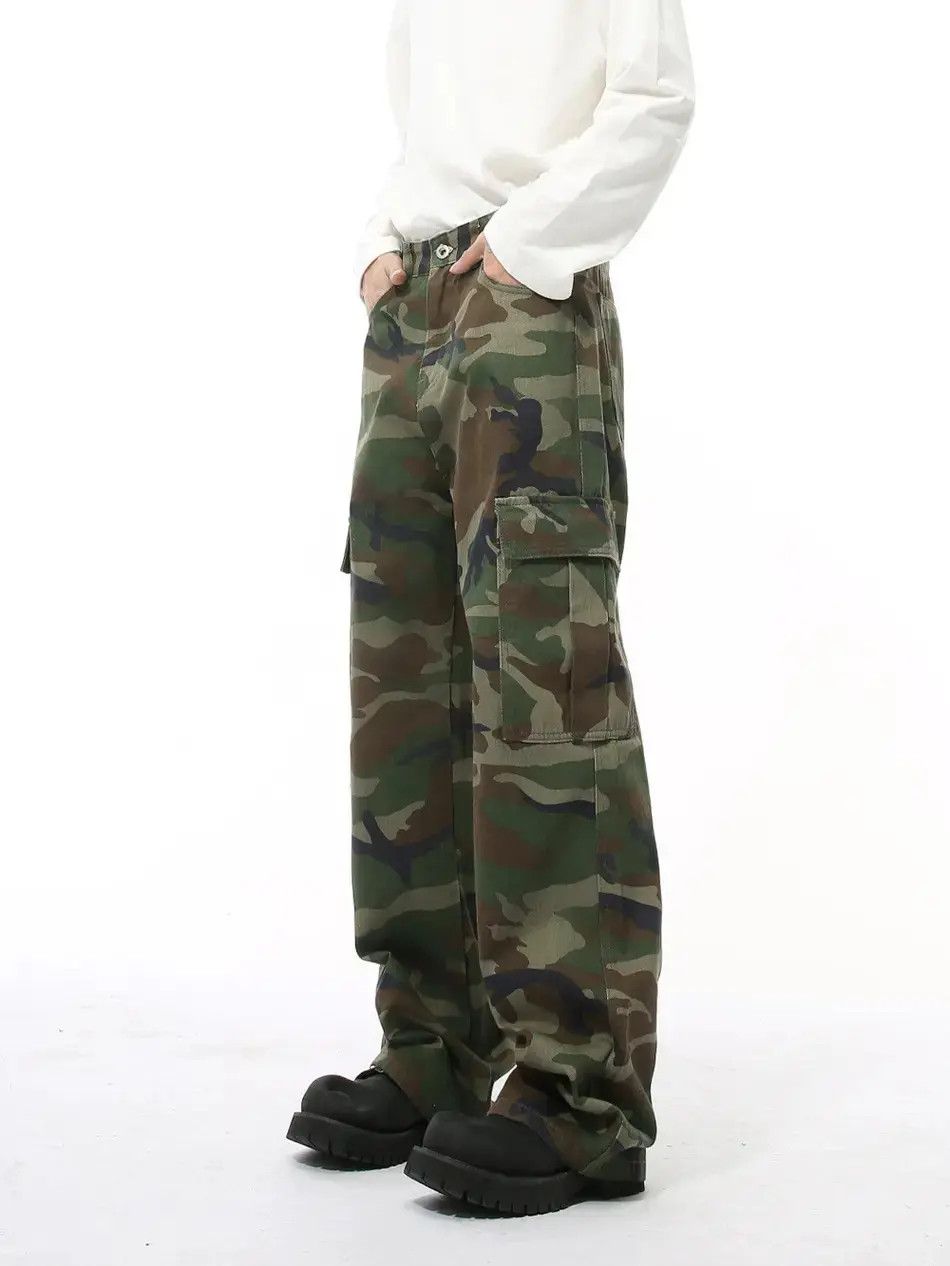 Japanese Brand Retro camouflage loose casual jeans Size US 32 / EU 48 - 3 Thumbnail