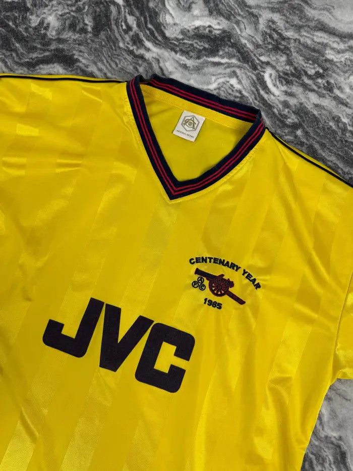Vintage Arsenal Retro 1985 Away Football Shirt Centenary JVC Jersey Size US L / EU 52-54 / 3 - 2 Thumbnail