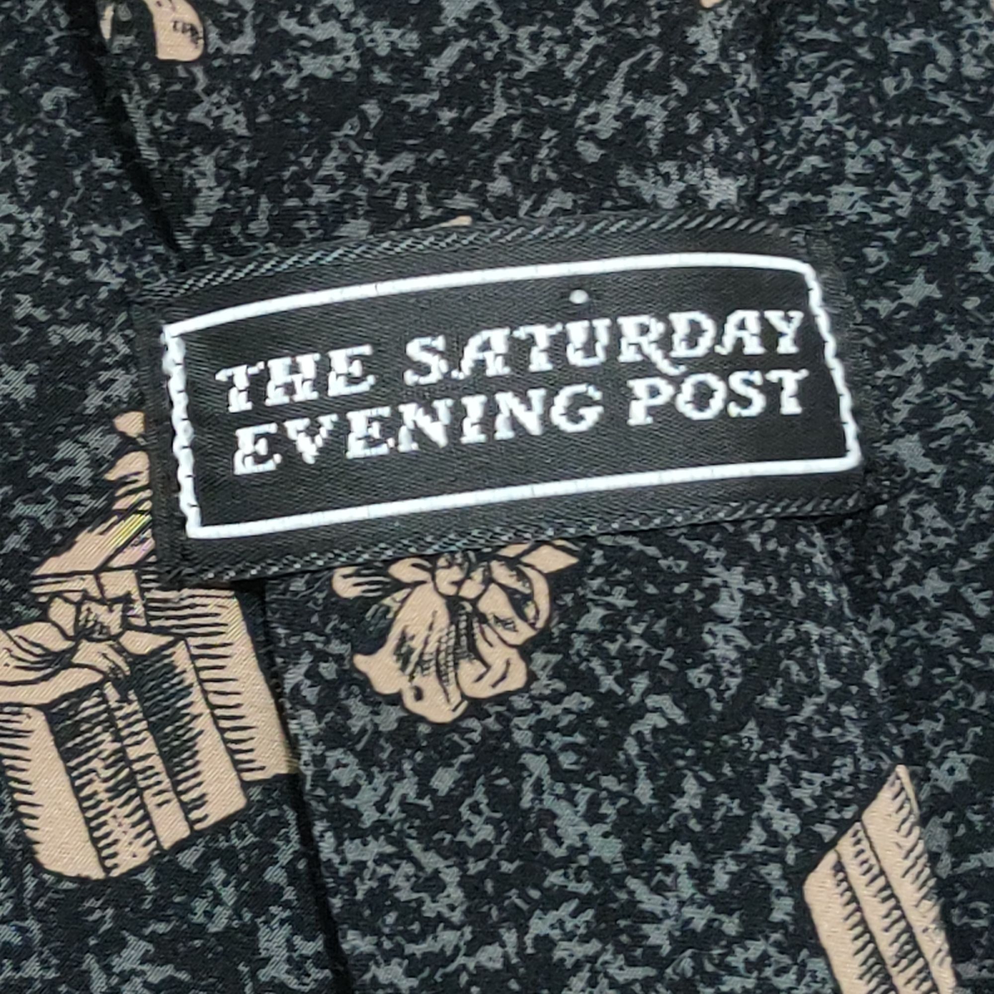 Vintage Vintage Mens Neck Tie Saturday Evening Post 1996 Santa Child Size ONE SIZE - 4 Thumbnail