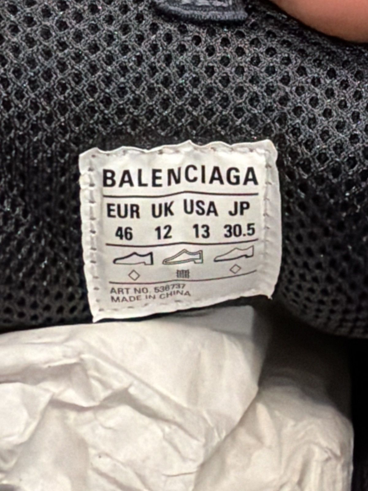 Balenciaga Size 46EU/13US - Balenciaga Triple S Stone Blue NEW Size US 13 / EU 46 - 11 Thumbnail