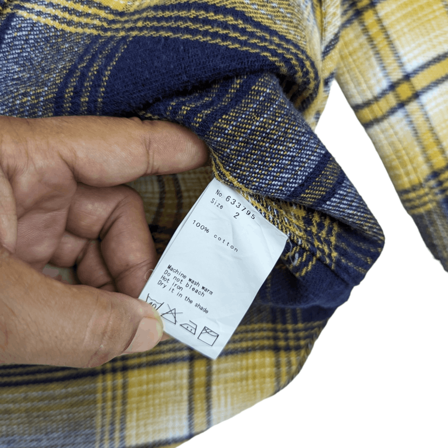 Flannel SHORT CUT FOR MARKS Button Up Flannel Shirt Yohji Yamamoto Size S / US 4 / IT 40 - 9 Thumbnail