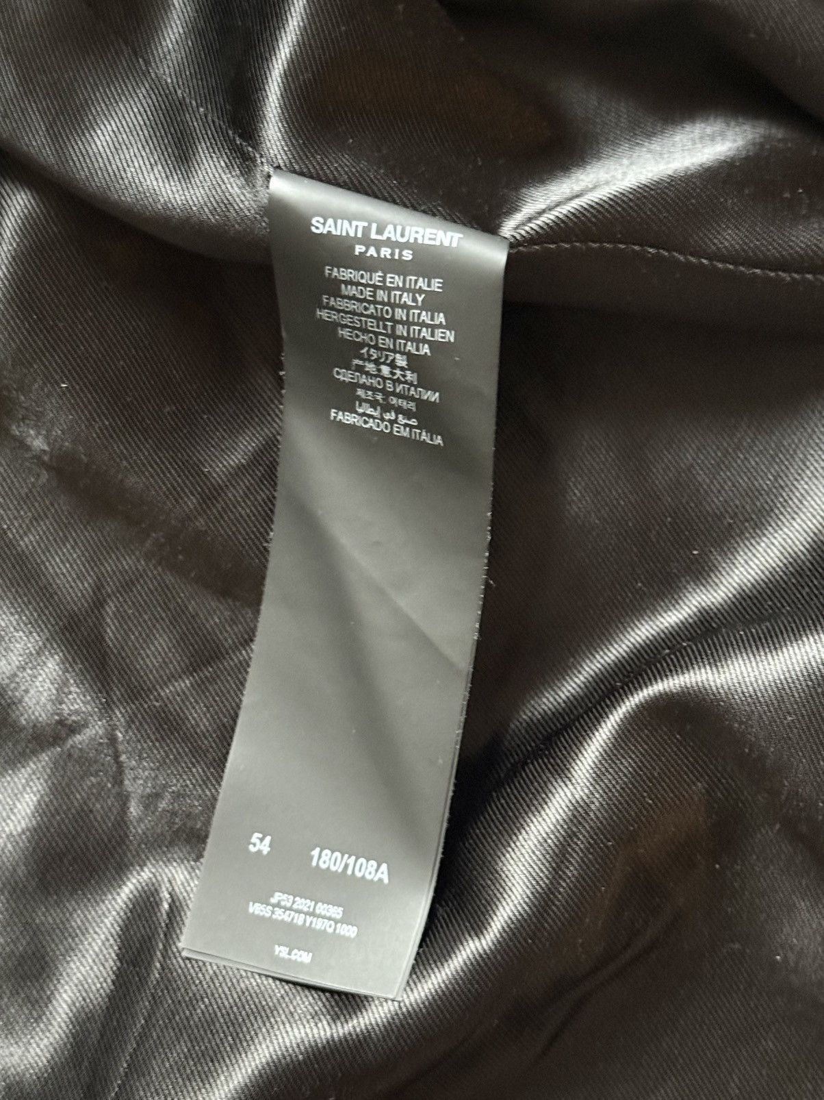 Saint Laurent Paris SZ 54 Saint Laurent Black Wool Teddy Jacket Size US L / EU 52-54 / 3 - 5 Thumbnail