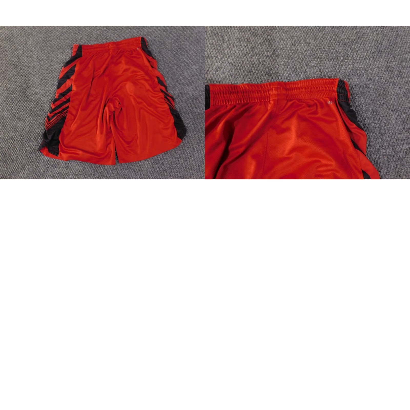 Nike Nike Dri-FIT Shorts Mens L red Athletic Basketball Pockets Drawstring Elastic Waist Quick Dry Moisture Wicking Inseam 10 in Regular Size US 33 - 8 Thumbnail