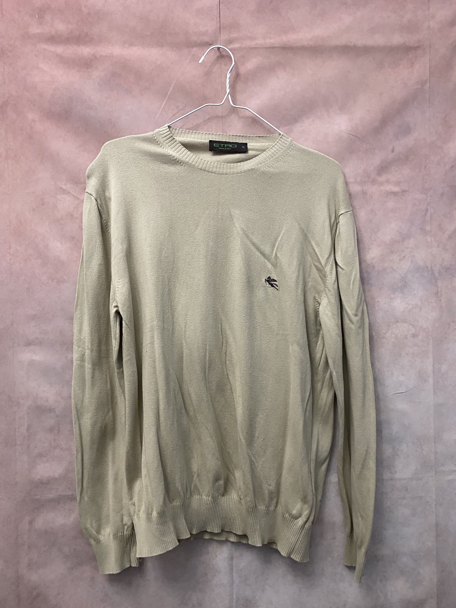 Etro Beige Knit Cotton Sweater