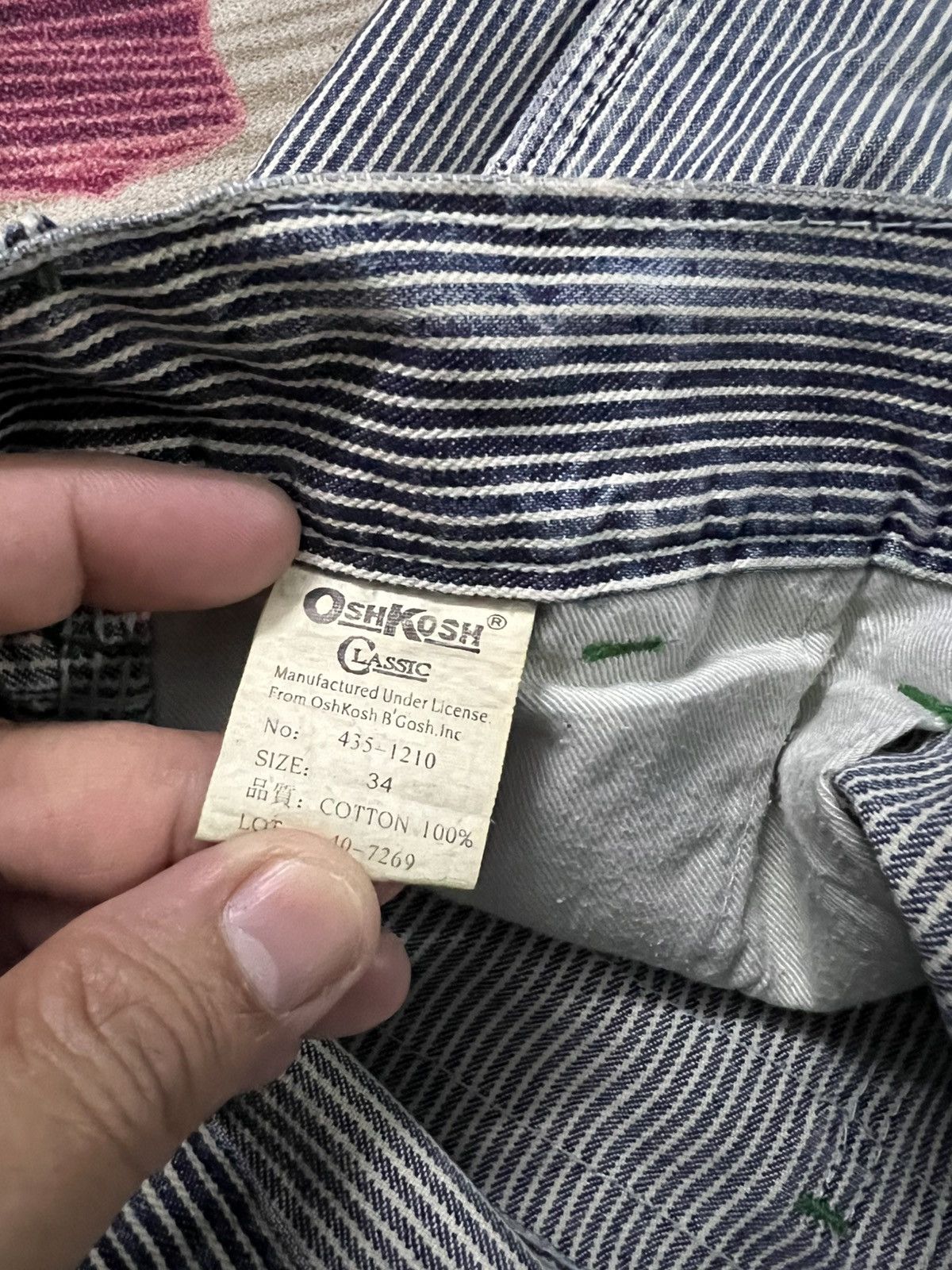 Japanese Brand 💥Vintage Oshkosh Carpenter Stripe Hickory Denim Jean Size US 36 / EU 52 - 21 Thumbnail