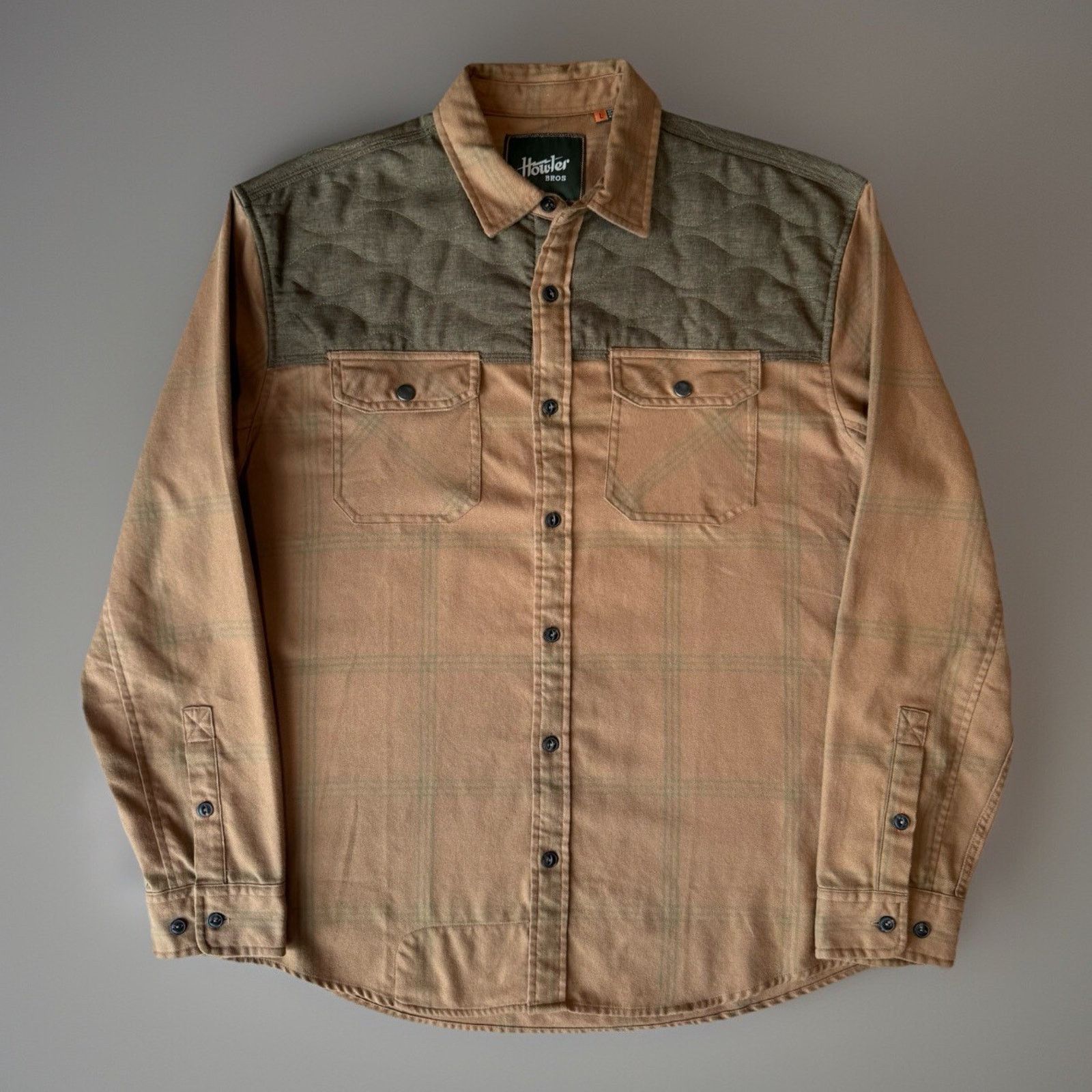 Howler Brothers Howler Brothers Quintana Quilted Flannel Shirt Large Brown Size US L / EU 52-54 / 3 - 1 Thumbnail