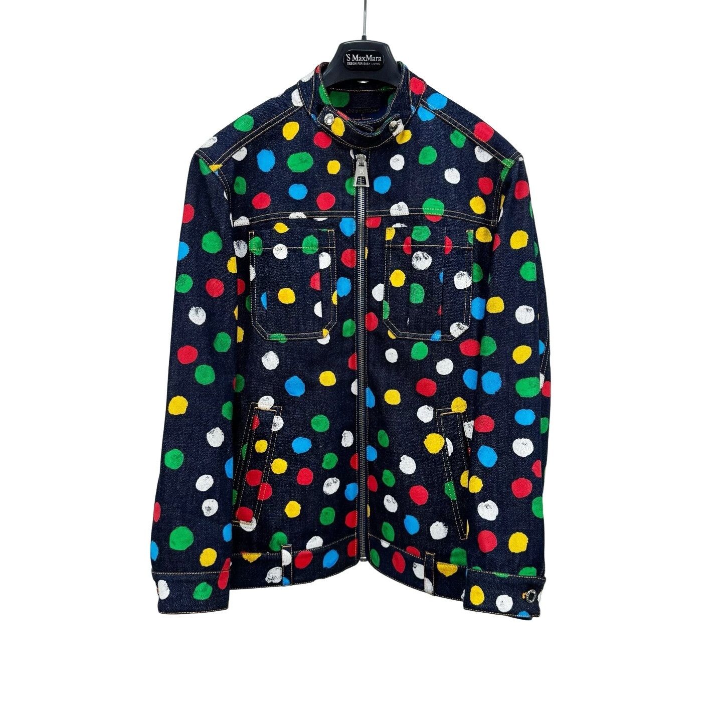 Louis Vuitton Louis Vuitton x Yayoi Kusama Polka Dot Denim Jacket 36 Size XS / US 0-2 / IT 36-38 - 1 Thumbnail