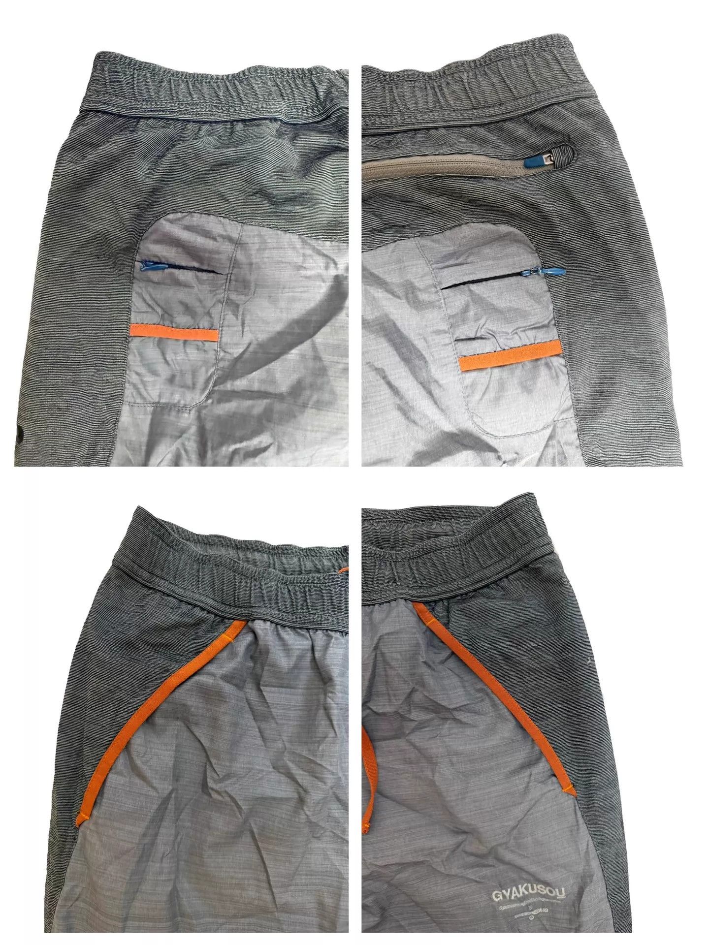 Nike GYAKUSOU NIKE UNDERCOVER Wool Running Pants Silver Orange M Size US 32 / EU 48 - 3 Thumbnail